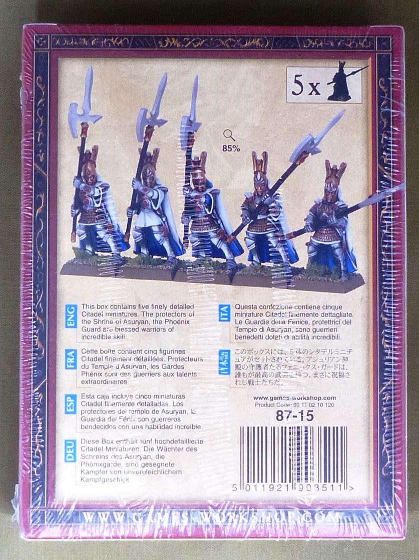 High Elf Phoenix Guard Classic Metal - High Elves - Warhammer Old World #6X4