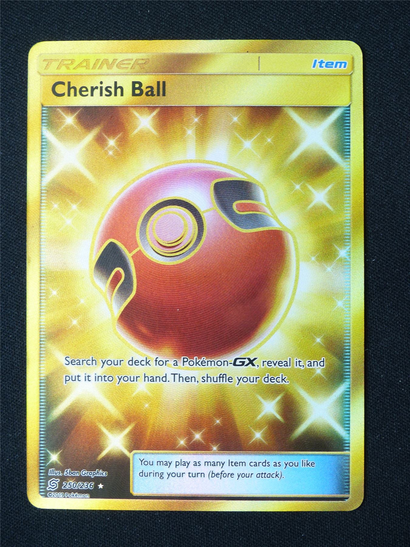 Cherish Ball 250/236 Secret Textured Holo - Pokemon Card #8RV