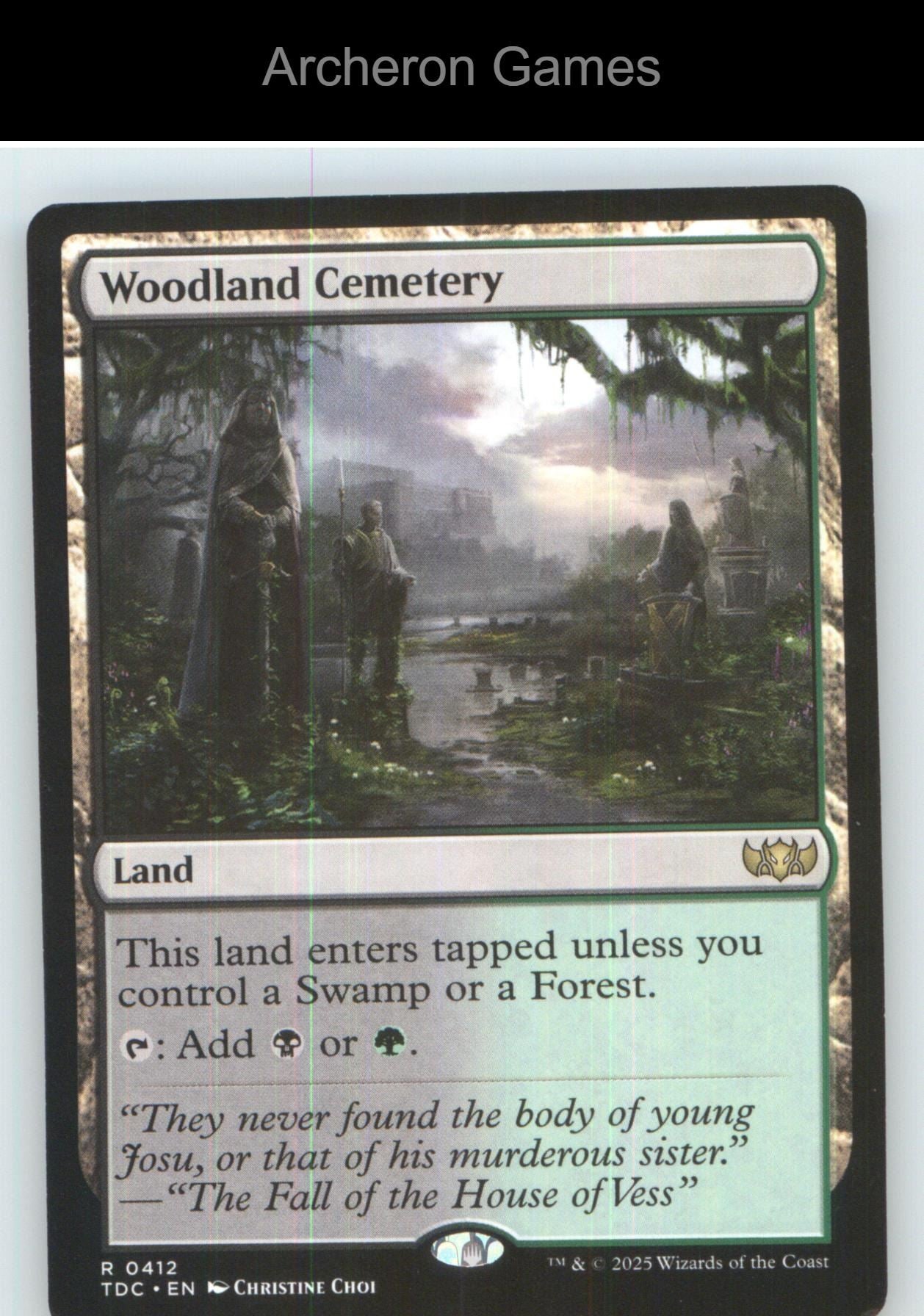 Woodland Cemetery TDC 412 R MTG Card NM/EX+