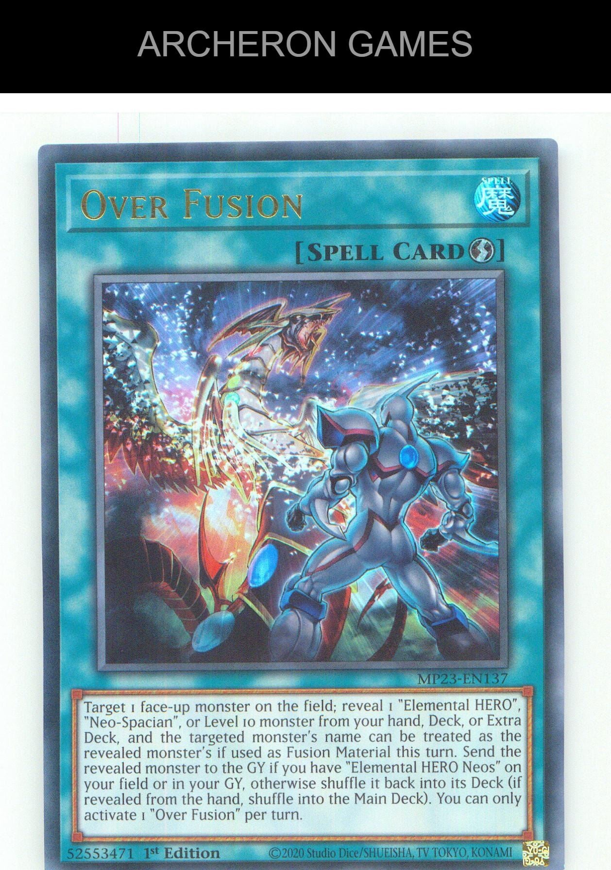 Over Fusion UR YUGIOH Card 1st Edition