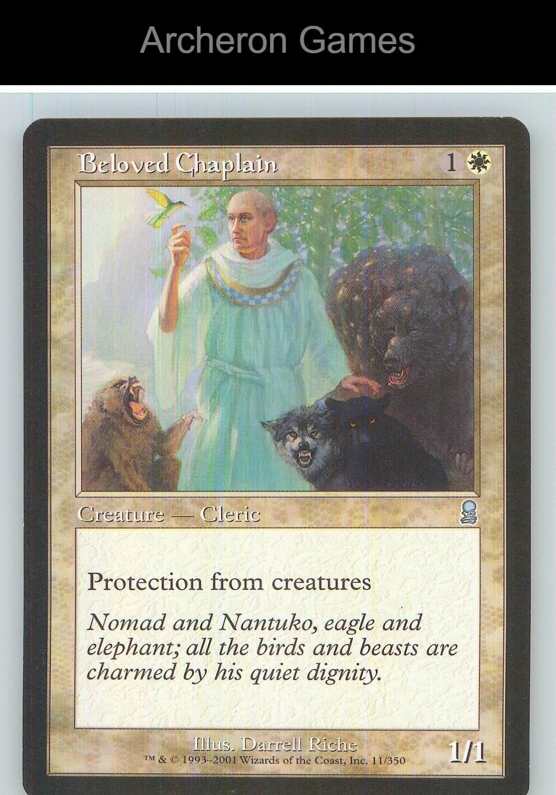 Beloved Chaplain ODY 11 UC MTG Card NM/EX+
