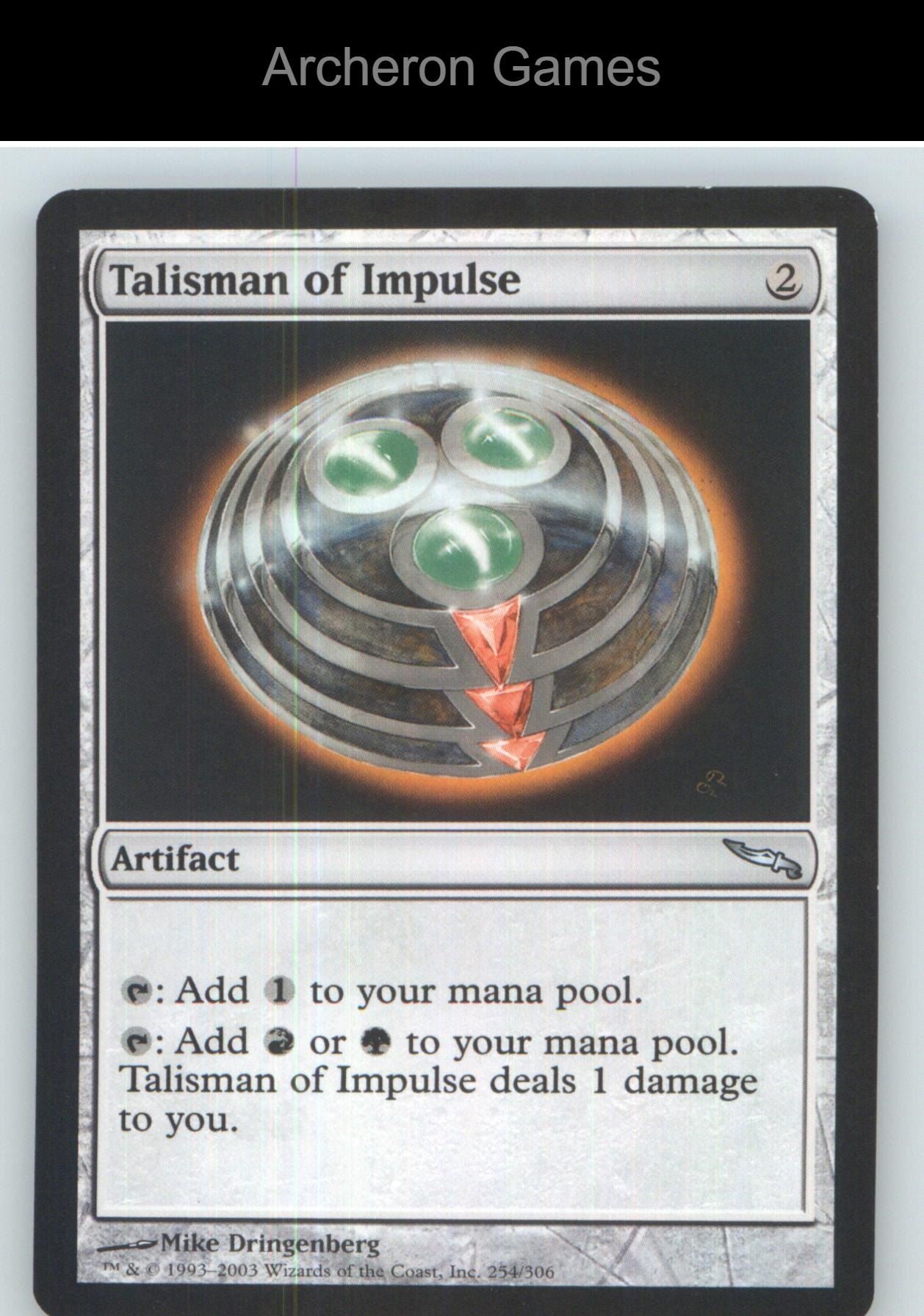 Talisman of Impulse MRD 254 UC MTG Card NM/EX+