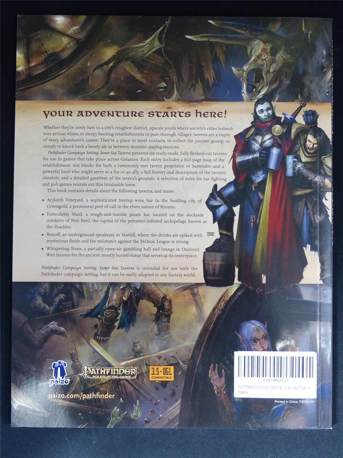 Pathfinder: Inner Sea Taverns - Roleplay Softback #47J