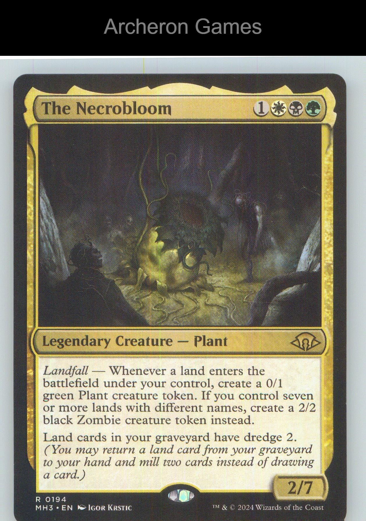 The Necrobloom MH3 194 R MTG Card NM/EX+