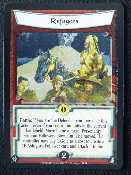 Refugees Foil - Tom - Legend of the Five Rings L5R Card #W6