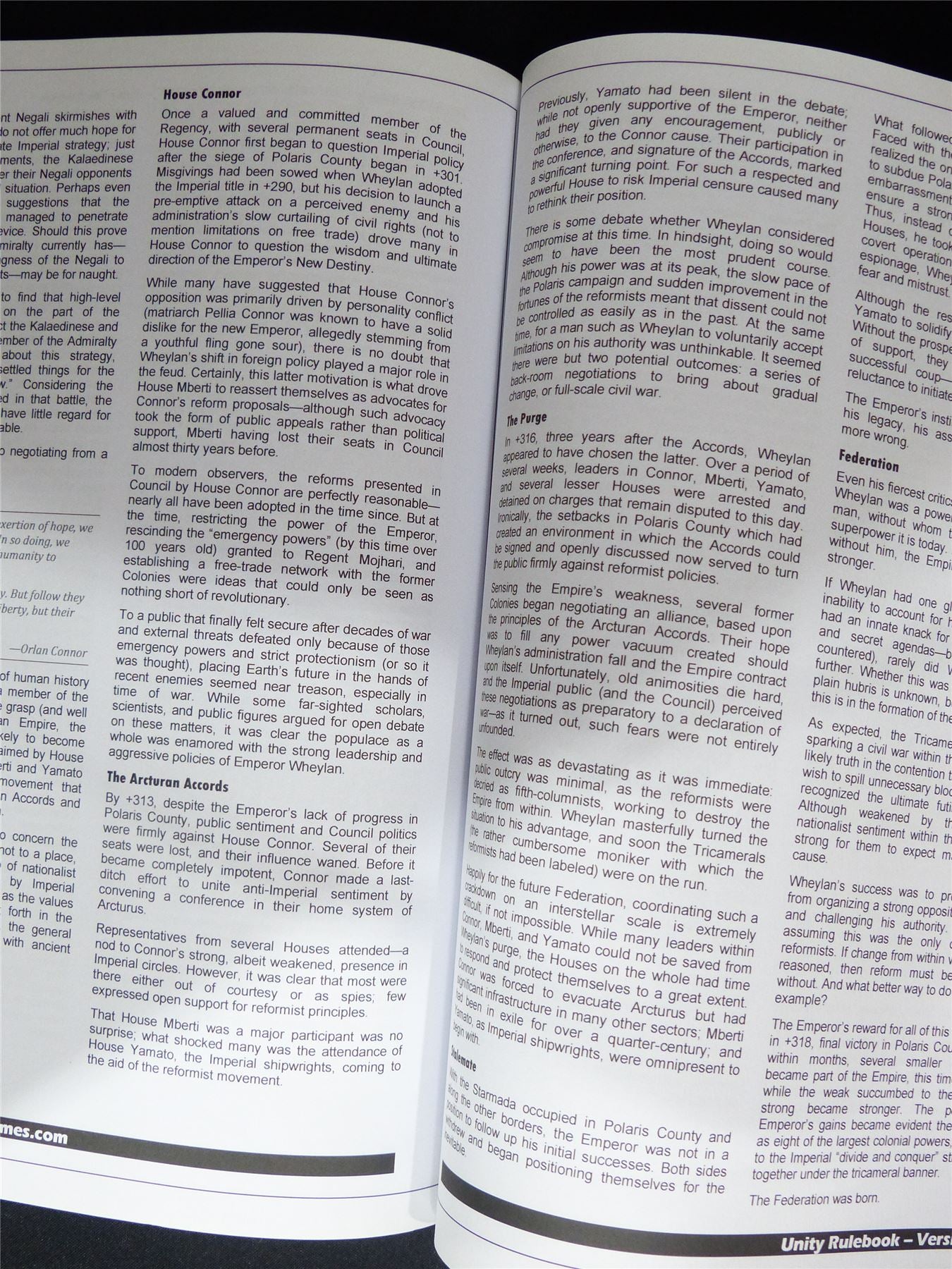 Starmada Unity Rulebook - Roleplay Softback MJG-0140 #1WO