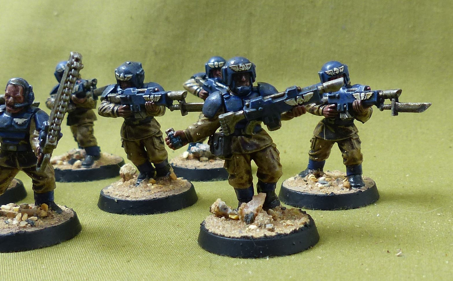 Cadian Shock Troops painted - Astra Militarum - Warhammer 40K #2XY