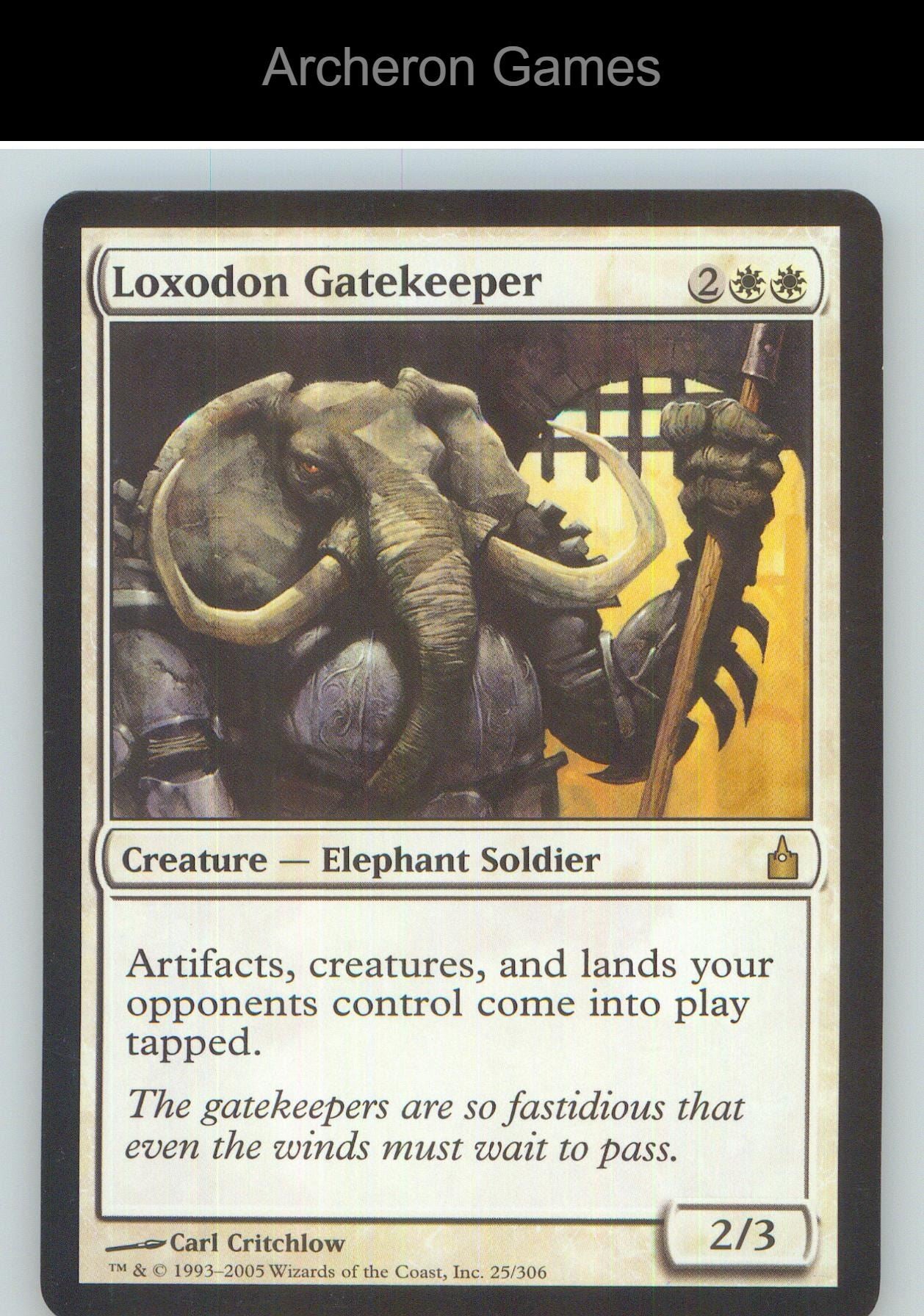 Loxodon Gatekeeper RAV 25 R MTG Card NM/EX+
