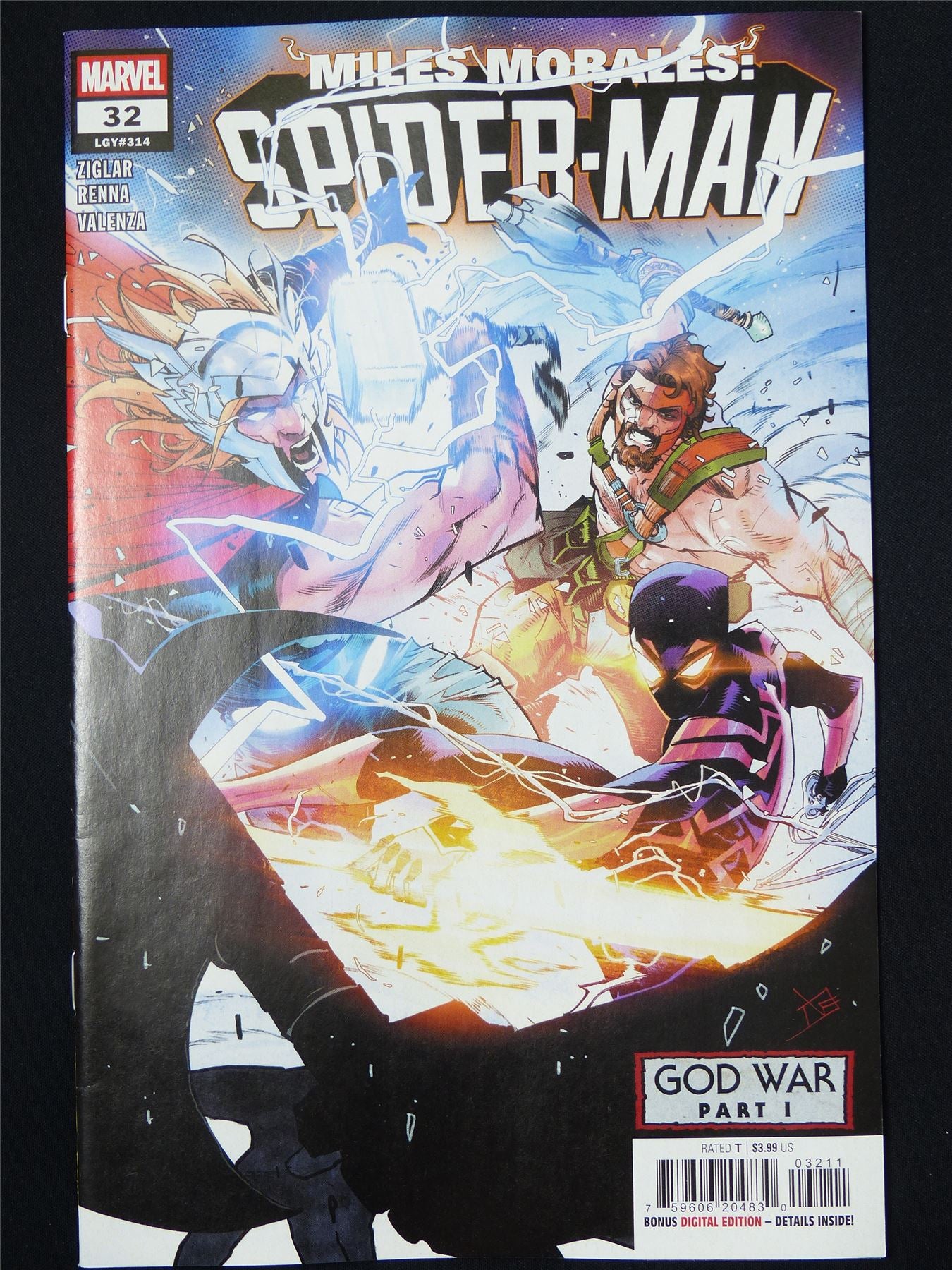 Miles Morales: SPIDER-MAN God War part 1 #32 - Apr 2025 Marvel Comic #272