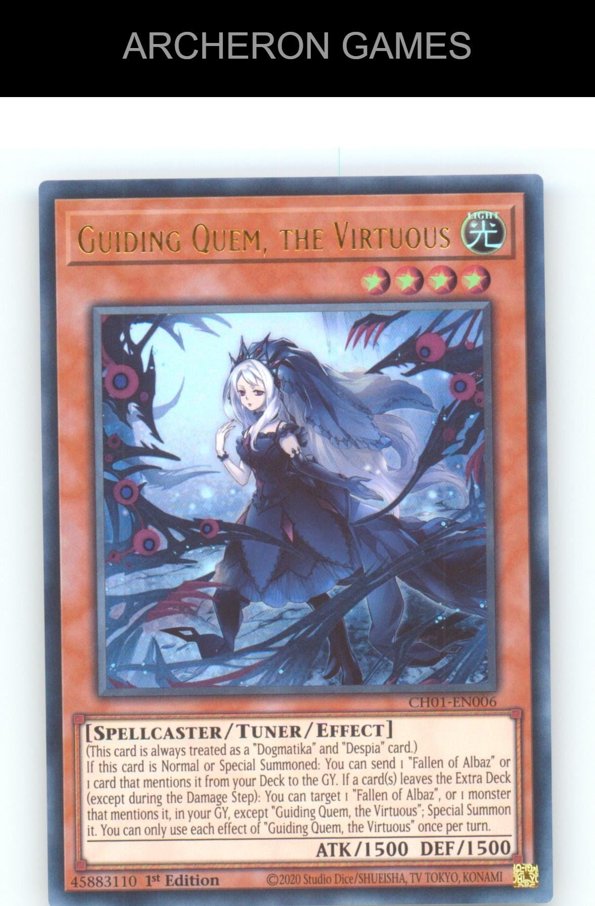 Guiding Quem, the Virtuous Ultra Rare YUGIOH Card 1st Edition
