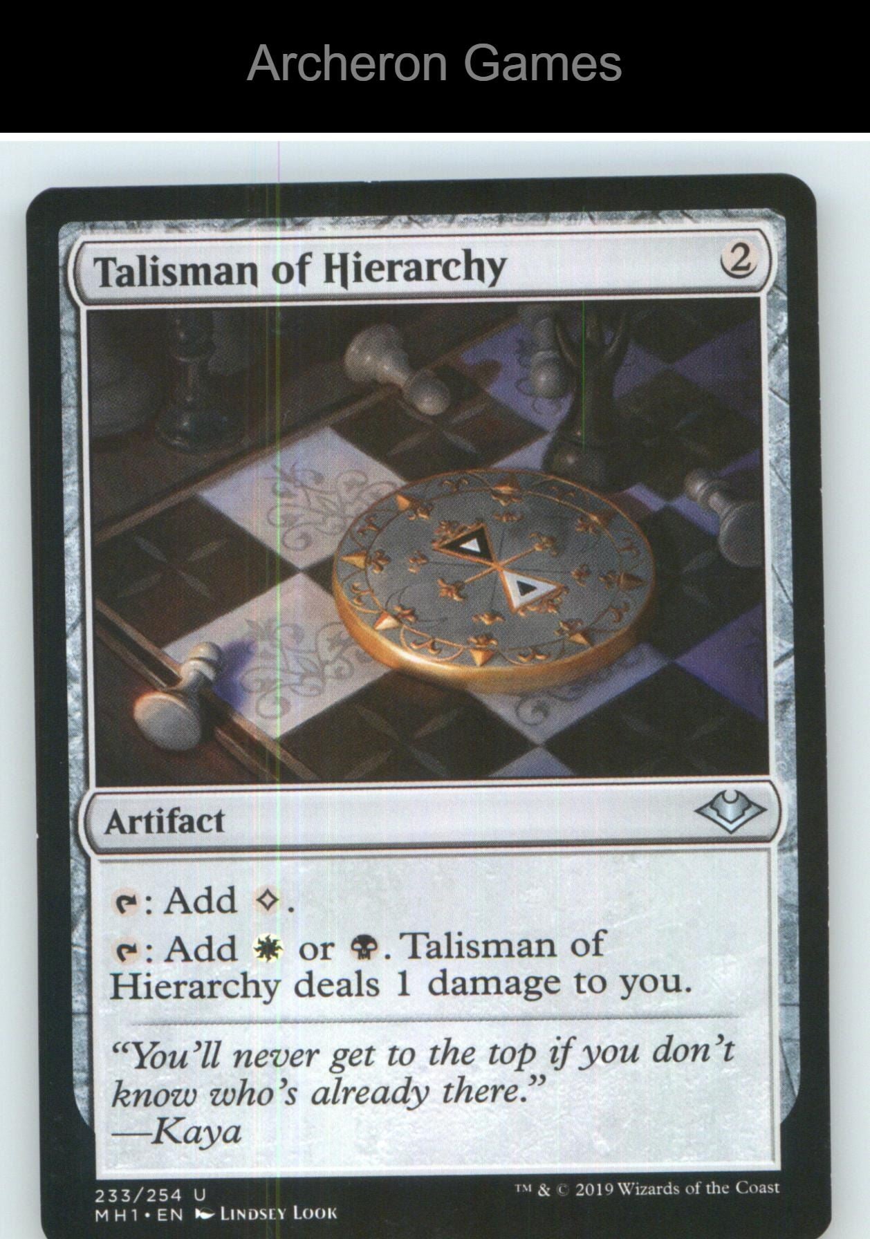 Talisman of Hierarchy MH1 233 UC MTG Card NM/EX+
