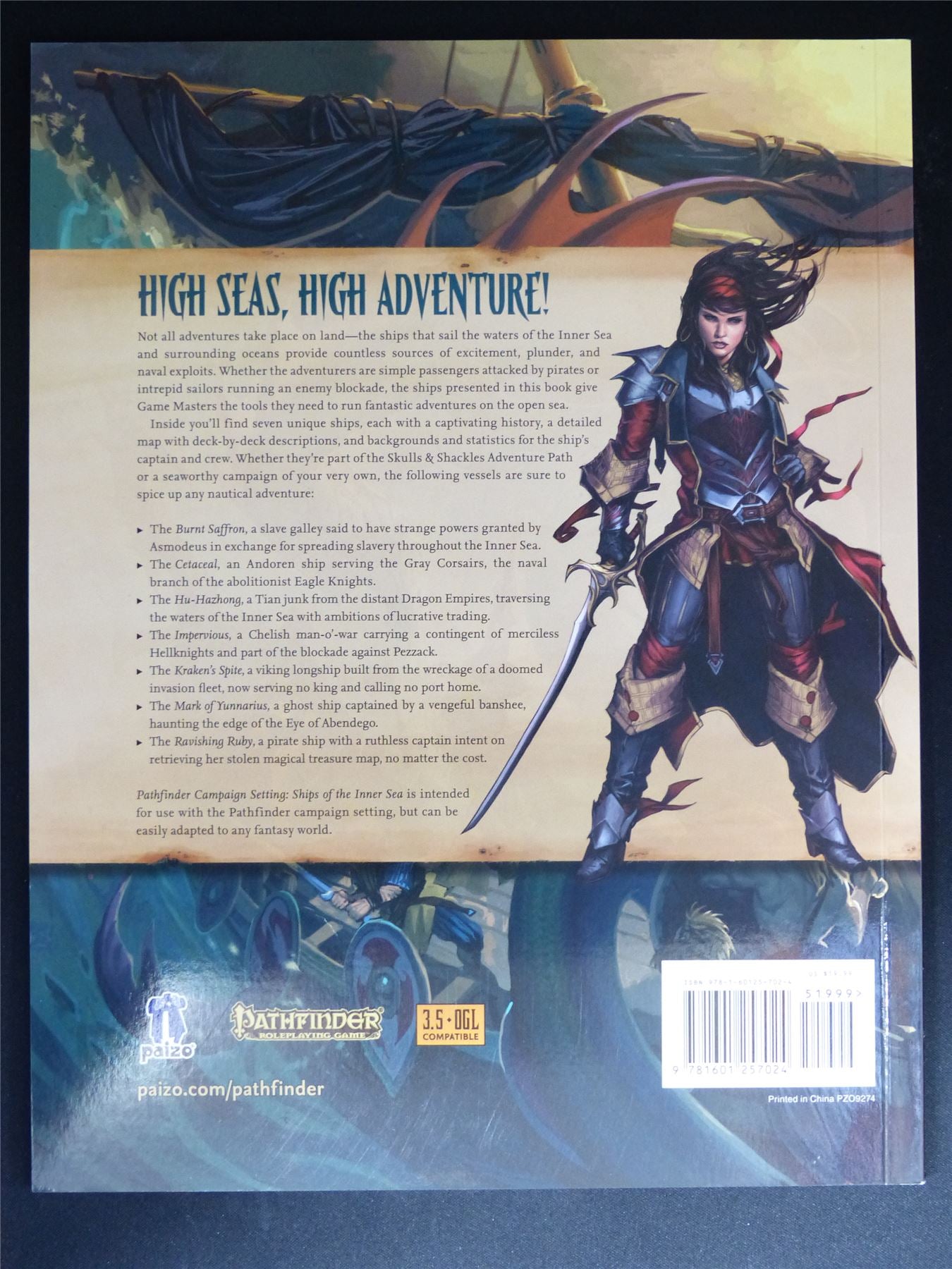 Pathfinder: Ships of the Inner Sea - Roleplay Softback #47P