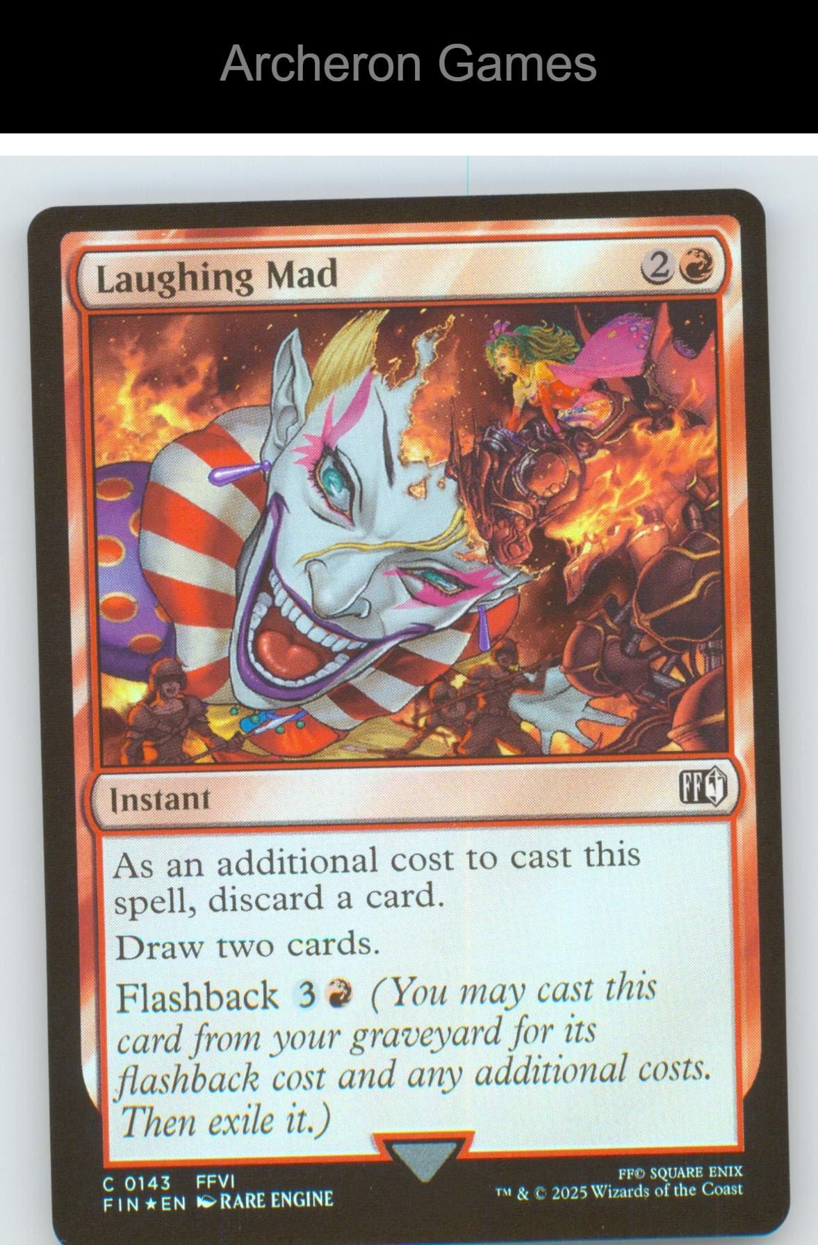 Laughing Mad FIN 143 C MTG Card NM/EX+ Foil