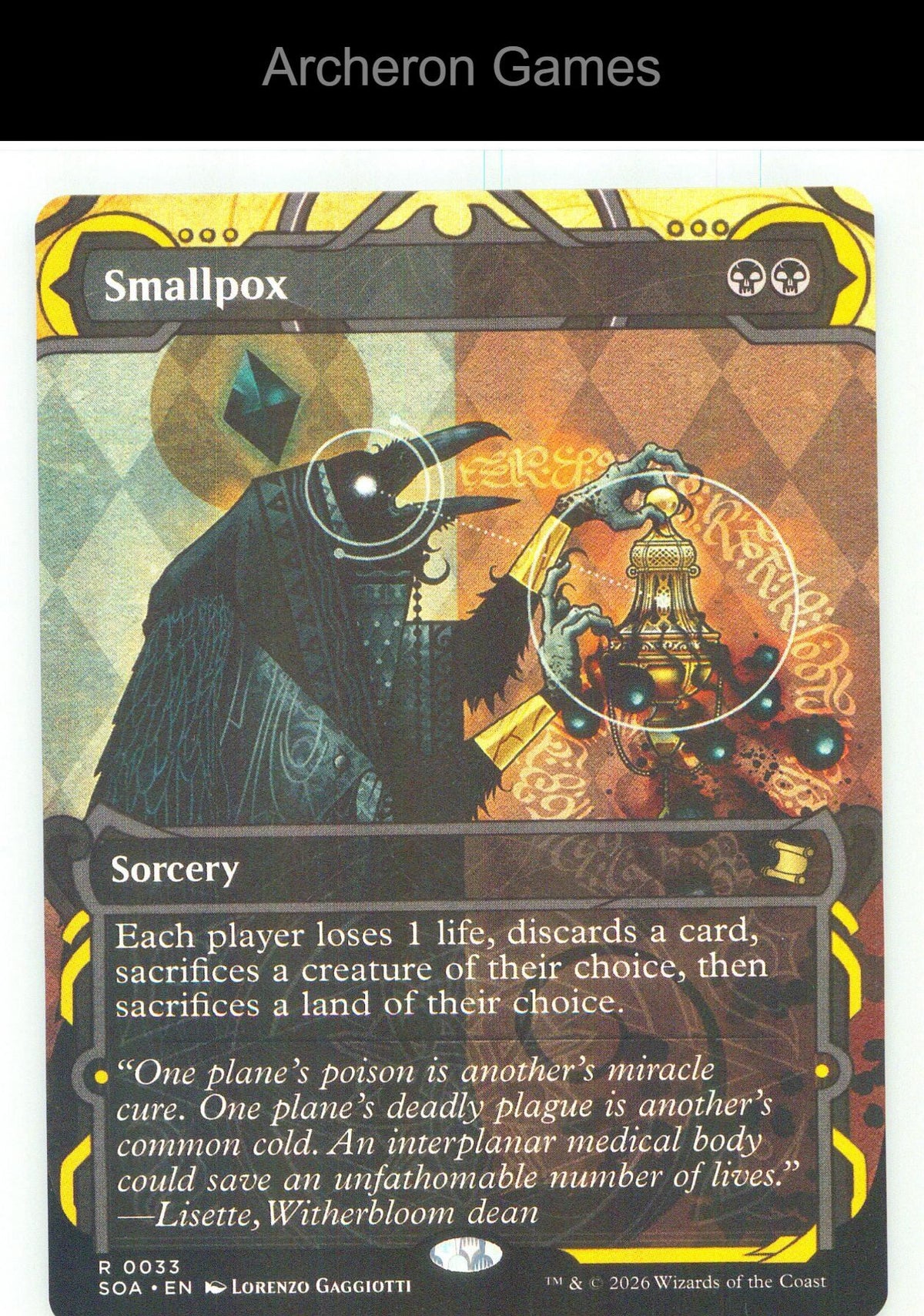 Smallpox SOA 33 R MTG Card NM/EX+