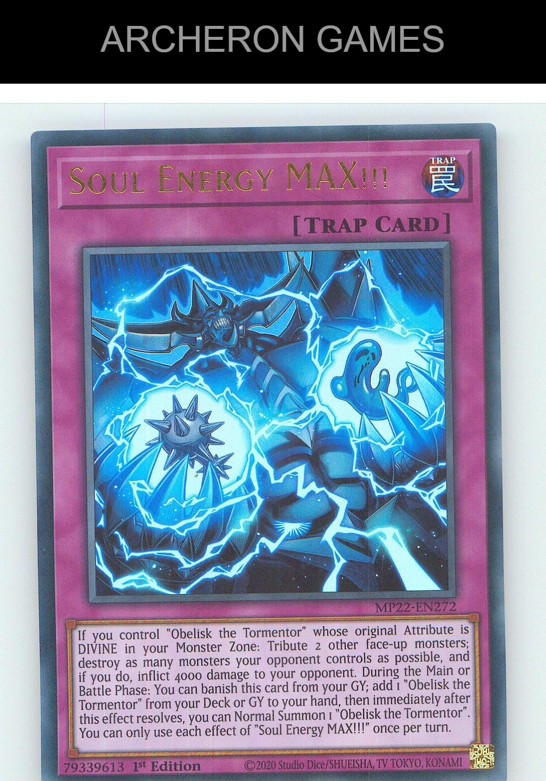 Soul Energy MAX!!! Ultra Rare YUGIOH Card 1st Edition