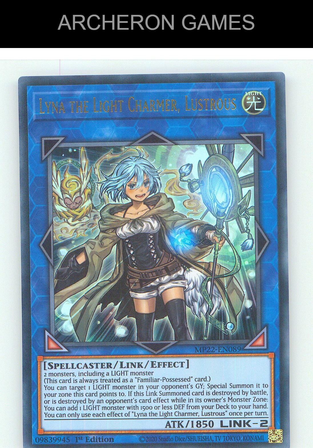 Lyna the Light Charmer, Lustrous (UR) Ultra Rare YUGIOH Card 1st Edition