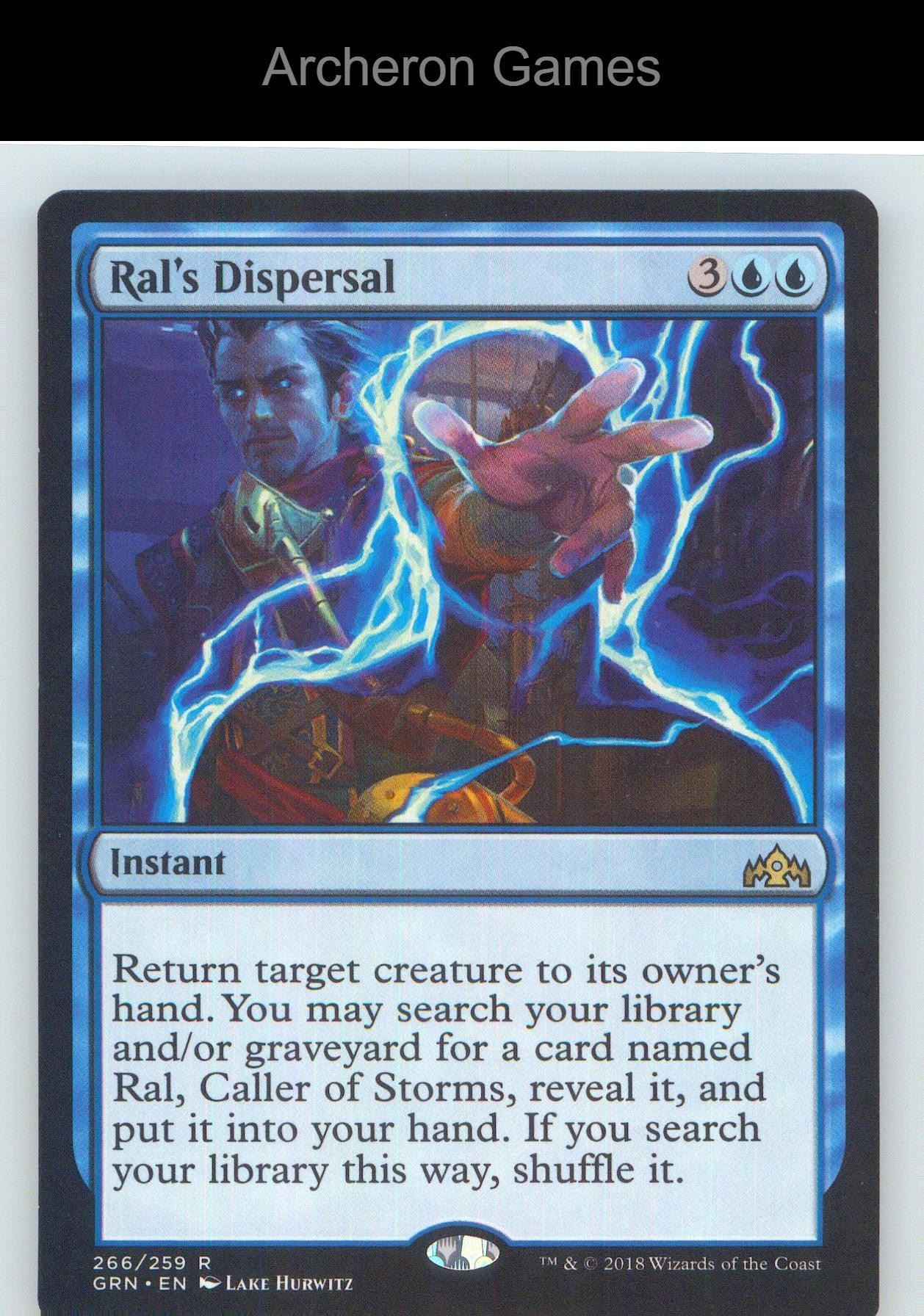 Ral's Dispersal GRN 266 R MTG Card NM/EX+