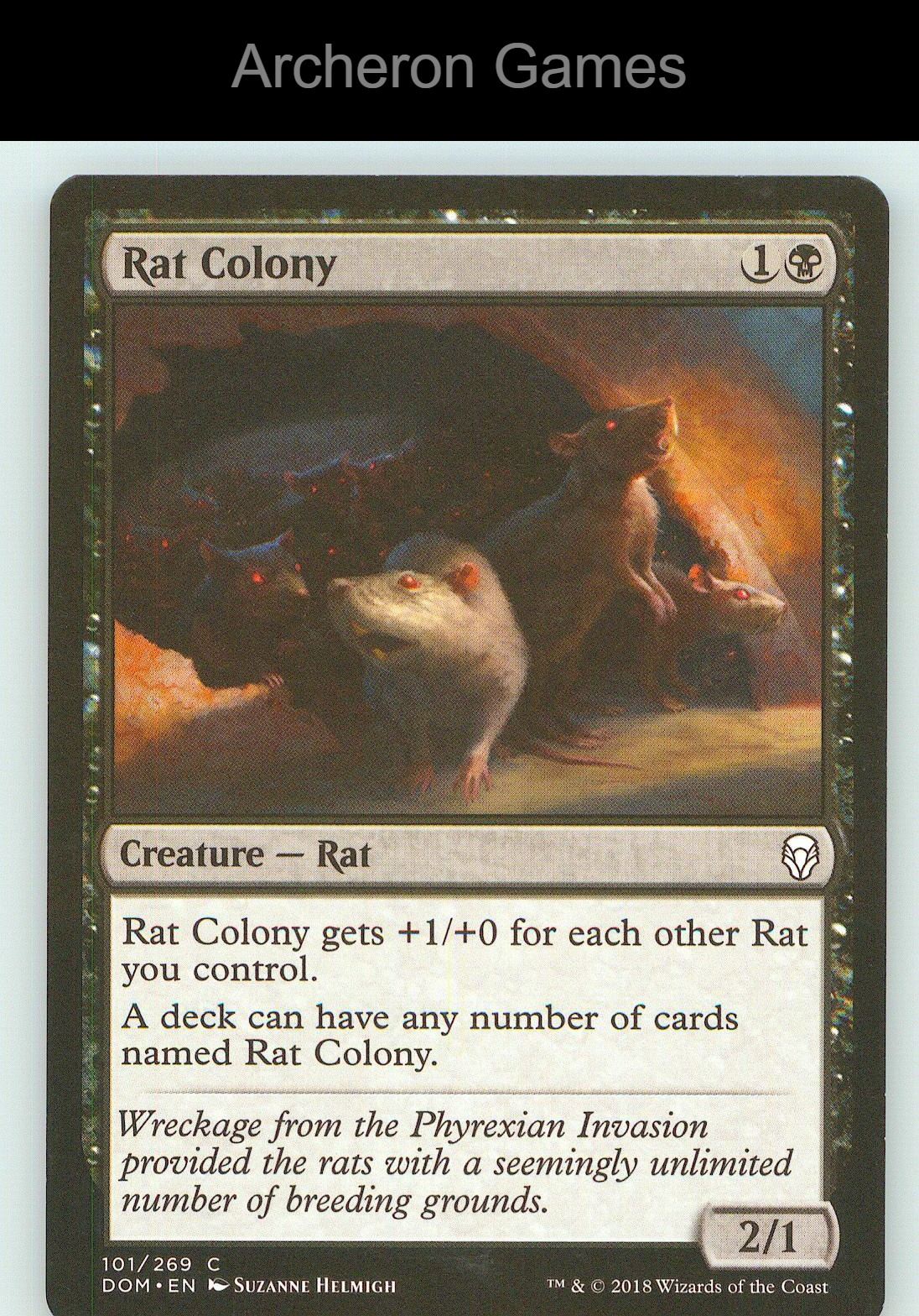 Rat Colony DOM 101 C MTG Card NM/EX+