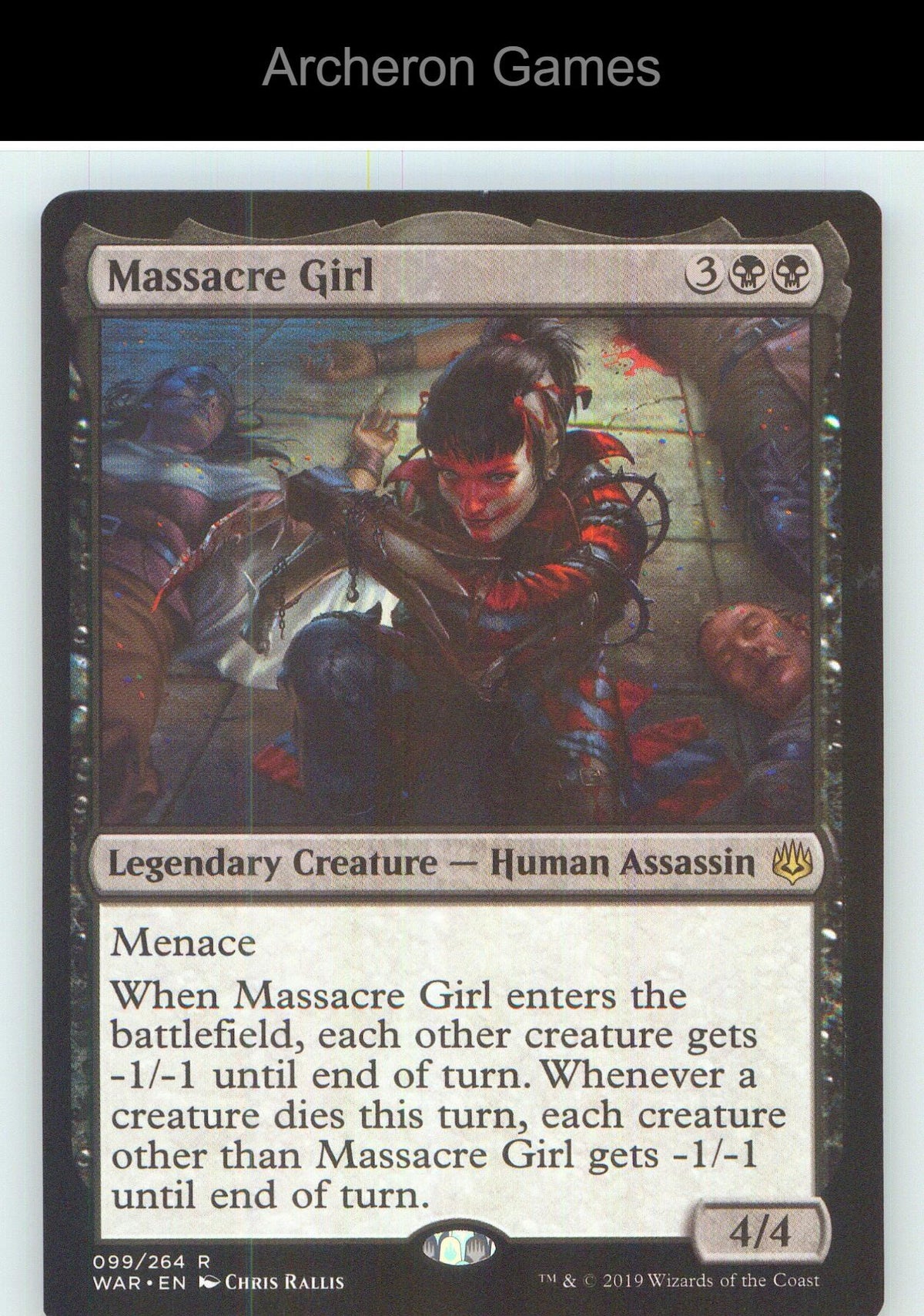 Massacre Girl WAR 99 R MTG Card NM/EX+