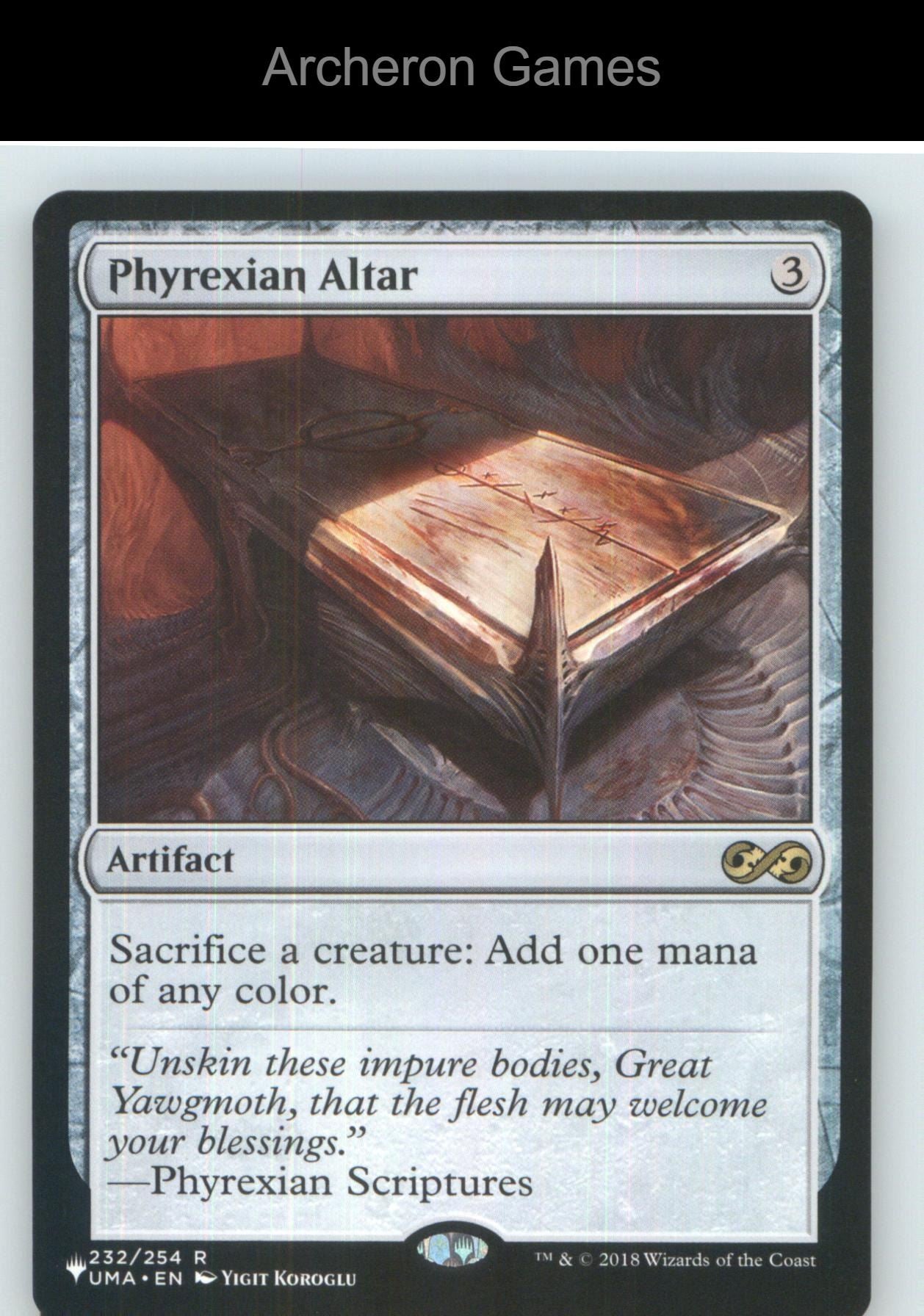 Phyrexian Altar UMA 232 R MTG Card NM/EX+