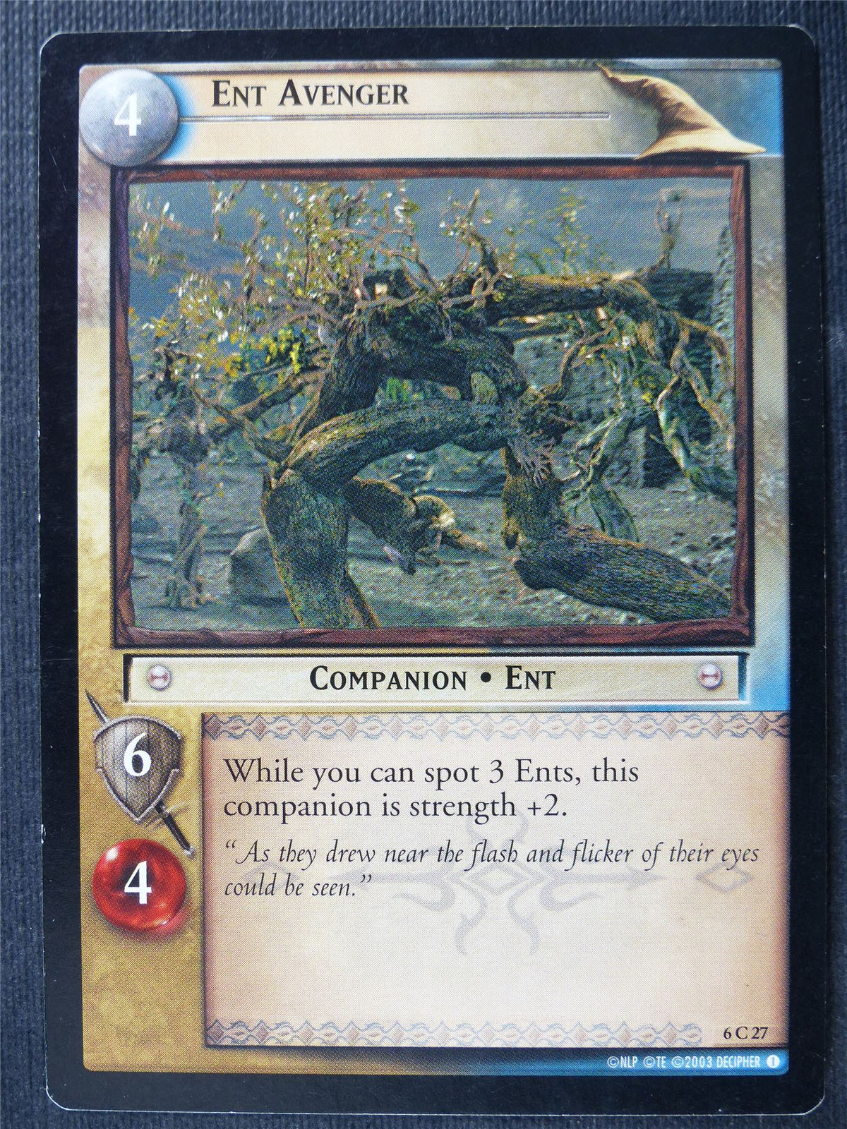 Ent Avenger 6 C 27 - LotR Card #479