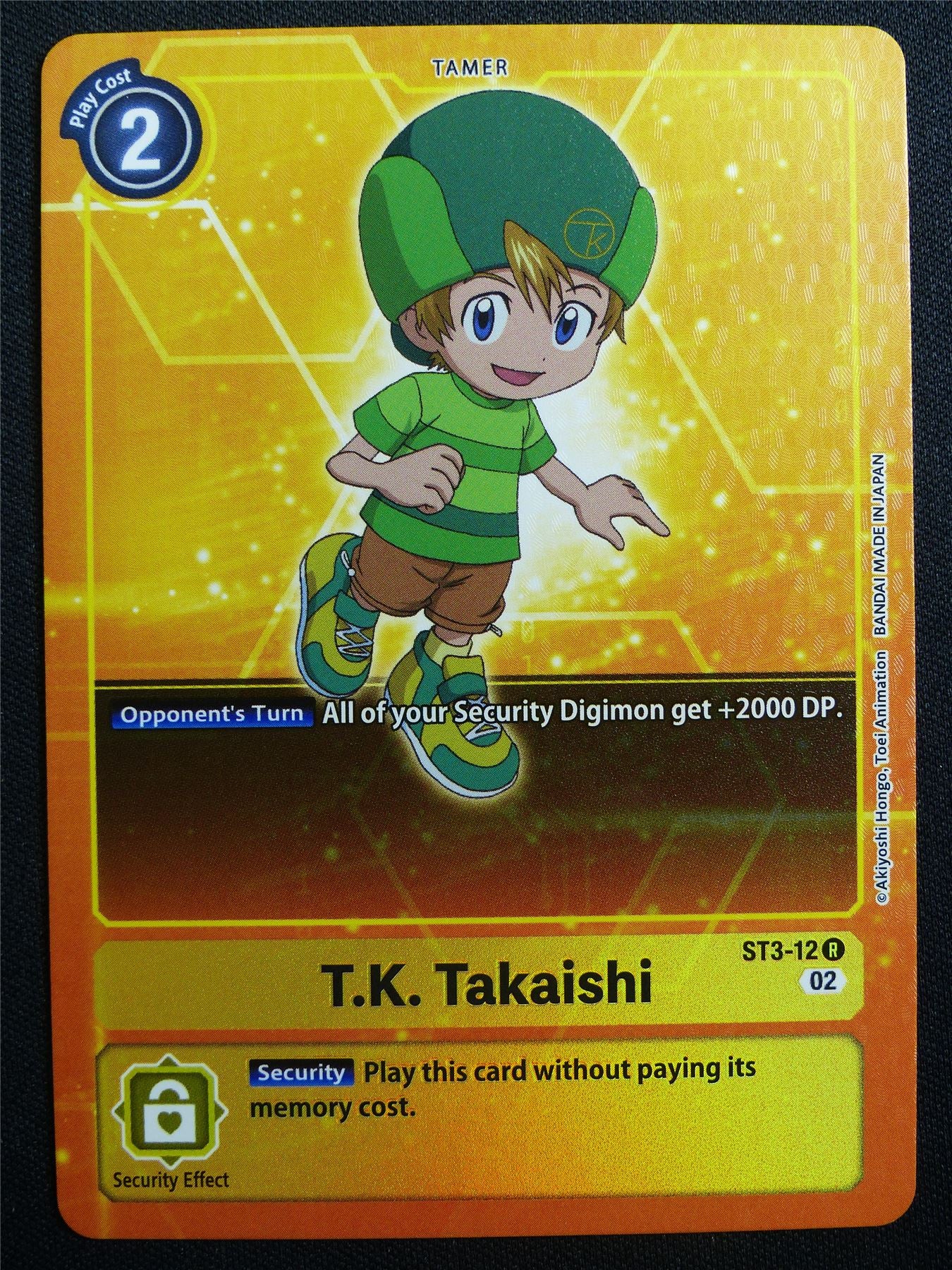 T.K. Takaishi ST3-12 R Foil - Digimon Card #2ZL