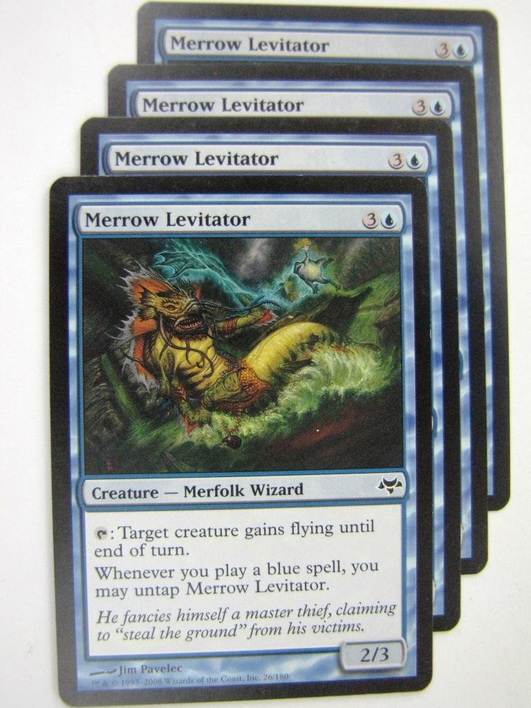 MTG Magic Played Cards: MERROW LEVITATOR x4 # 8A11