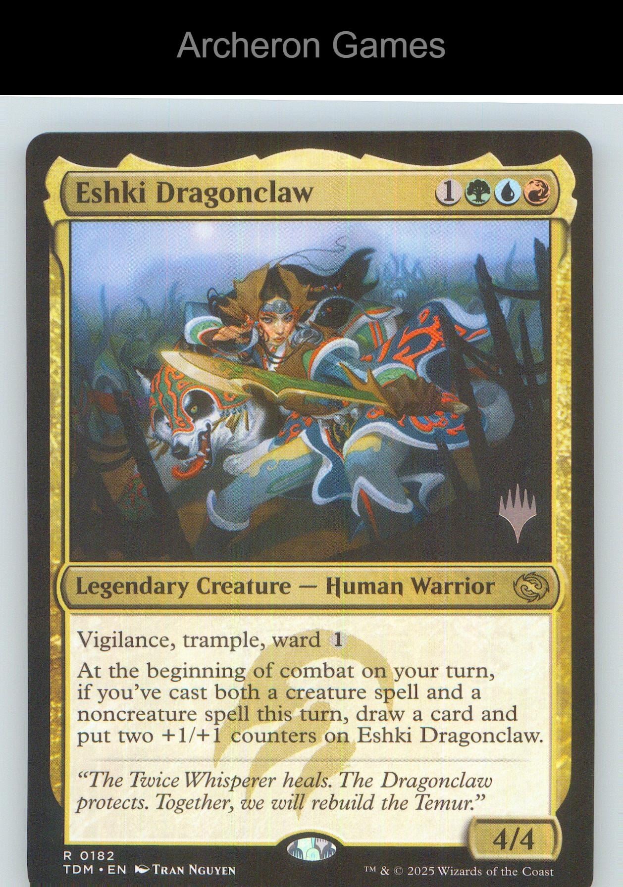 Eshki Dragonclaw TDM 182 R MTG Card NM/EX+