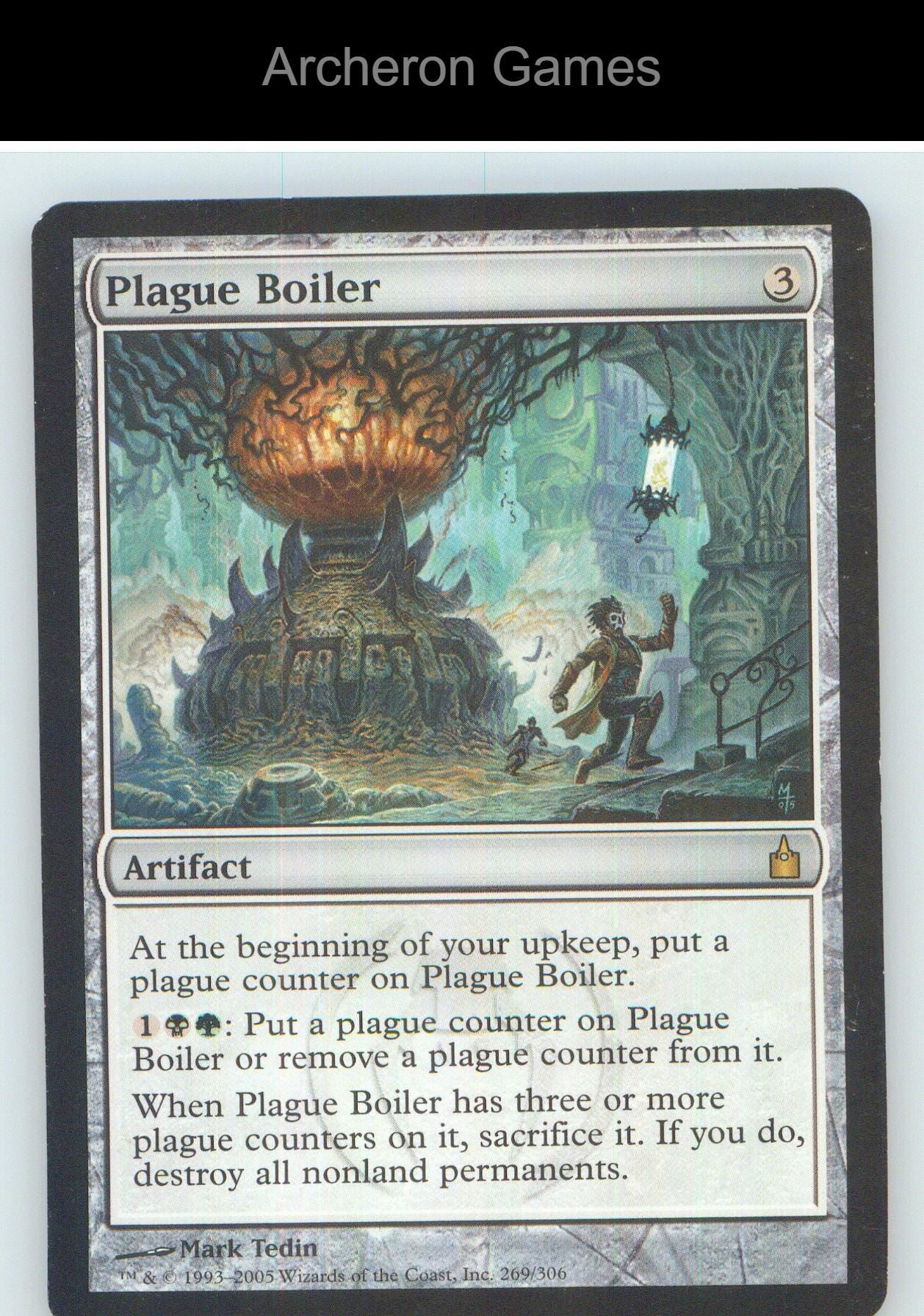 Plague Boiler RAV 269 R MTG Card NM/EX+