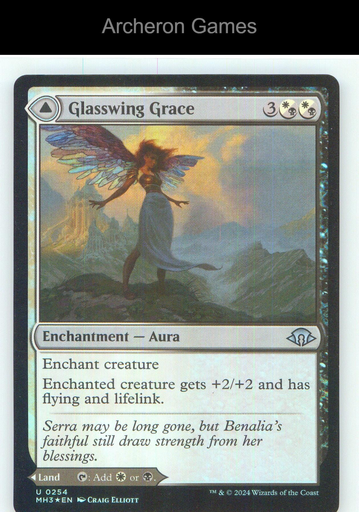 Glasswing Grace MH3 254 UC MTG Card NM/EX+ Foil