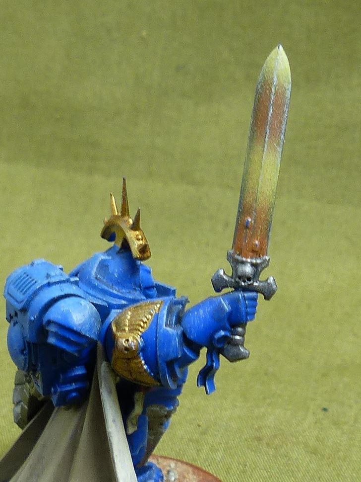 Primaris Captain in Gravis Armour painted - Space Marines - Warhammer 40K #2OO