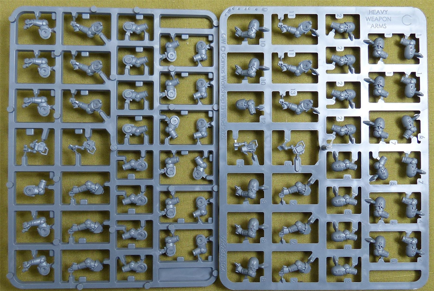 Missile Launchers & Heavy Bolters Upgrade Set complete sprue - Warhammer 40K #328