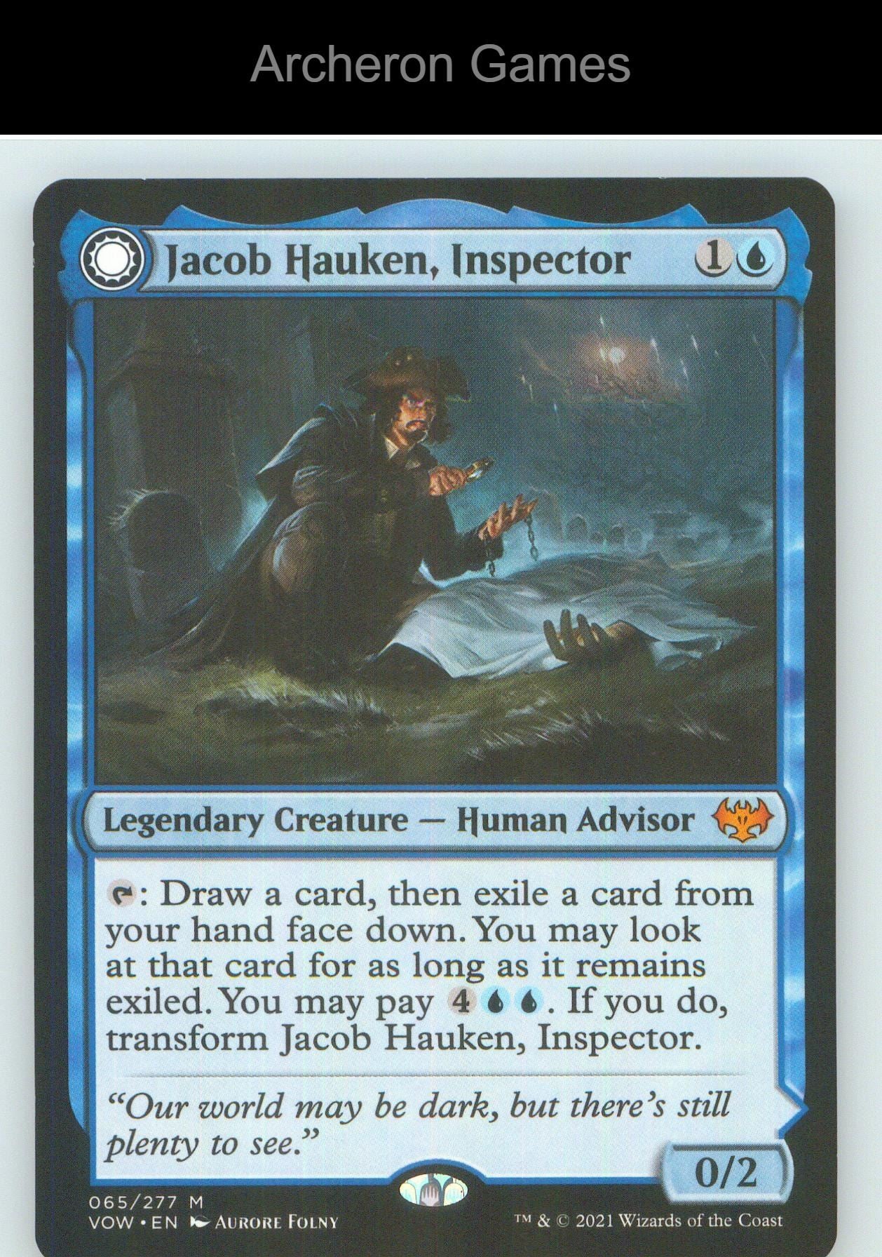 Jacob Hauken, Inspector VOW 65 Mythic MTG Card NM/EX+