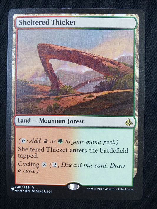 Sheltered Thicket - AKH - Cute to Brute - Mtg Card #1TG
