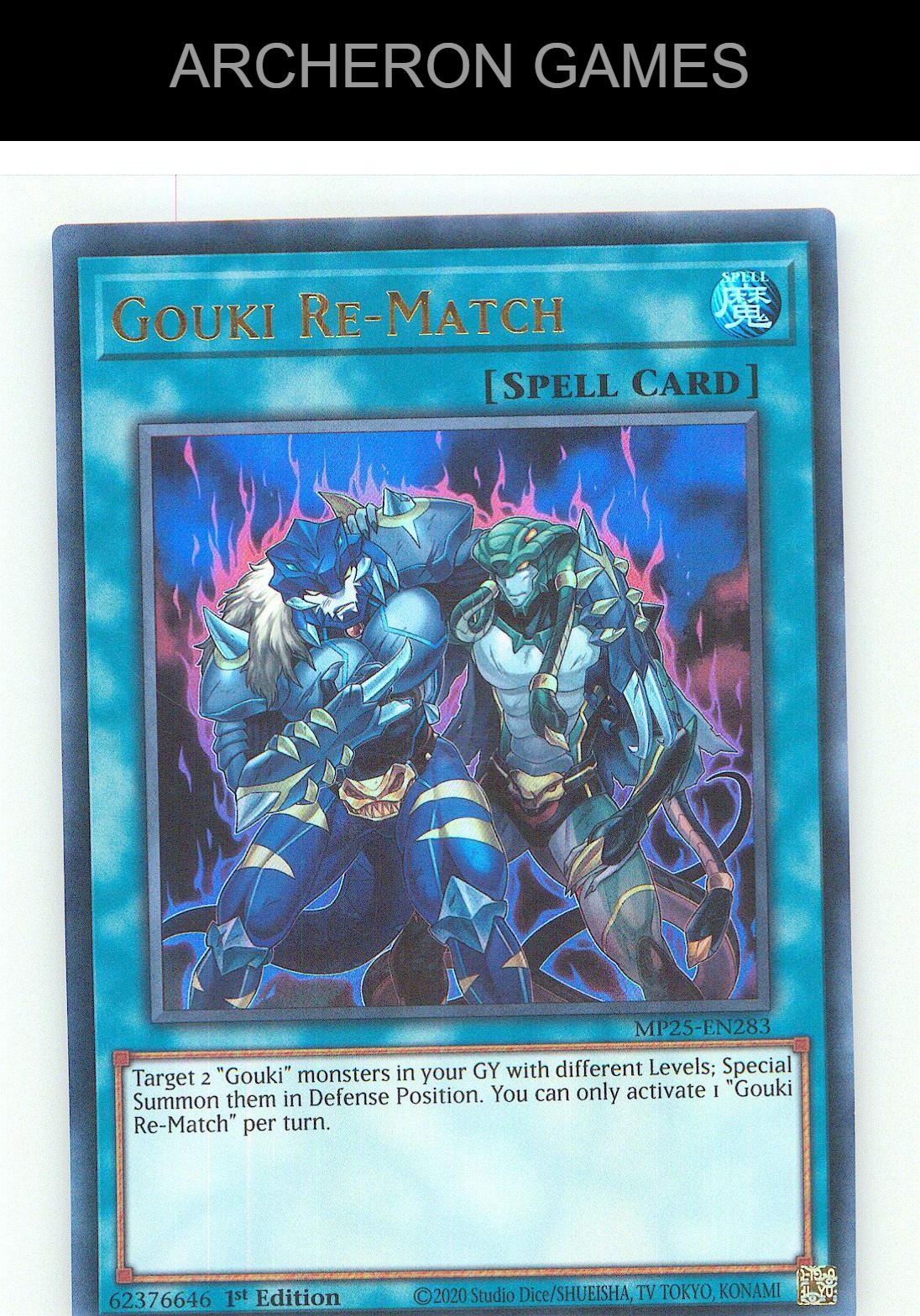 Gouki Re-Match Ultra Rare YUGIOH Card 1st Edition