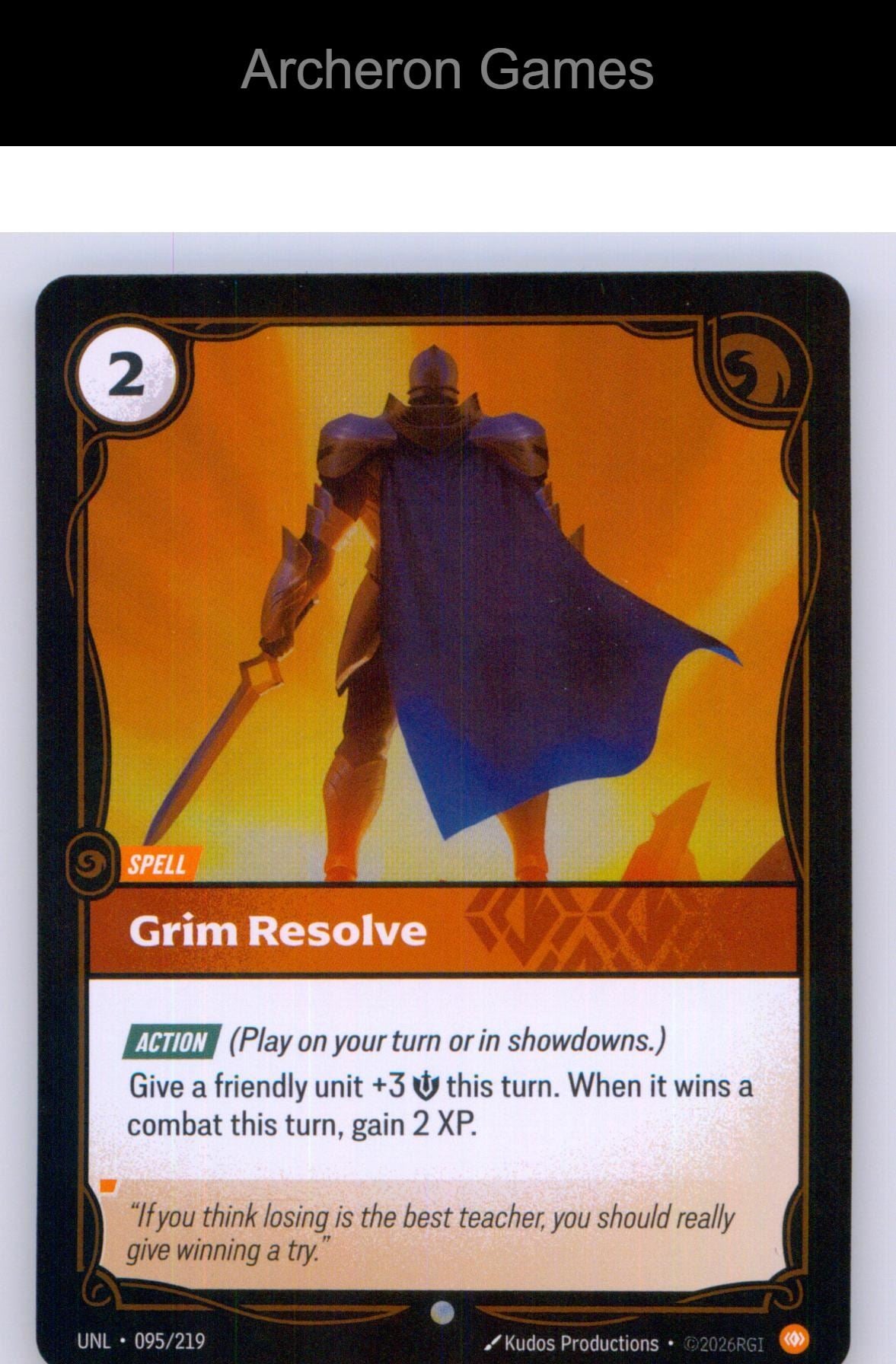 Grim Resolve UNL 095/219 C Unleashed Riftbound Card