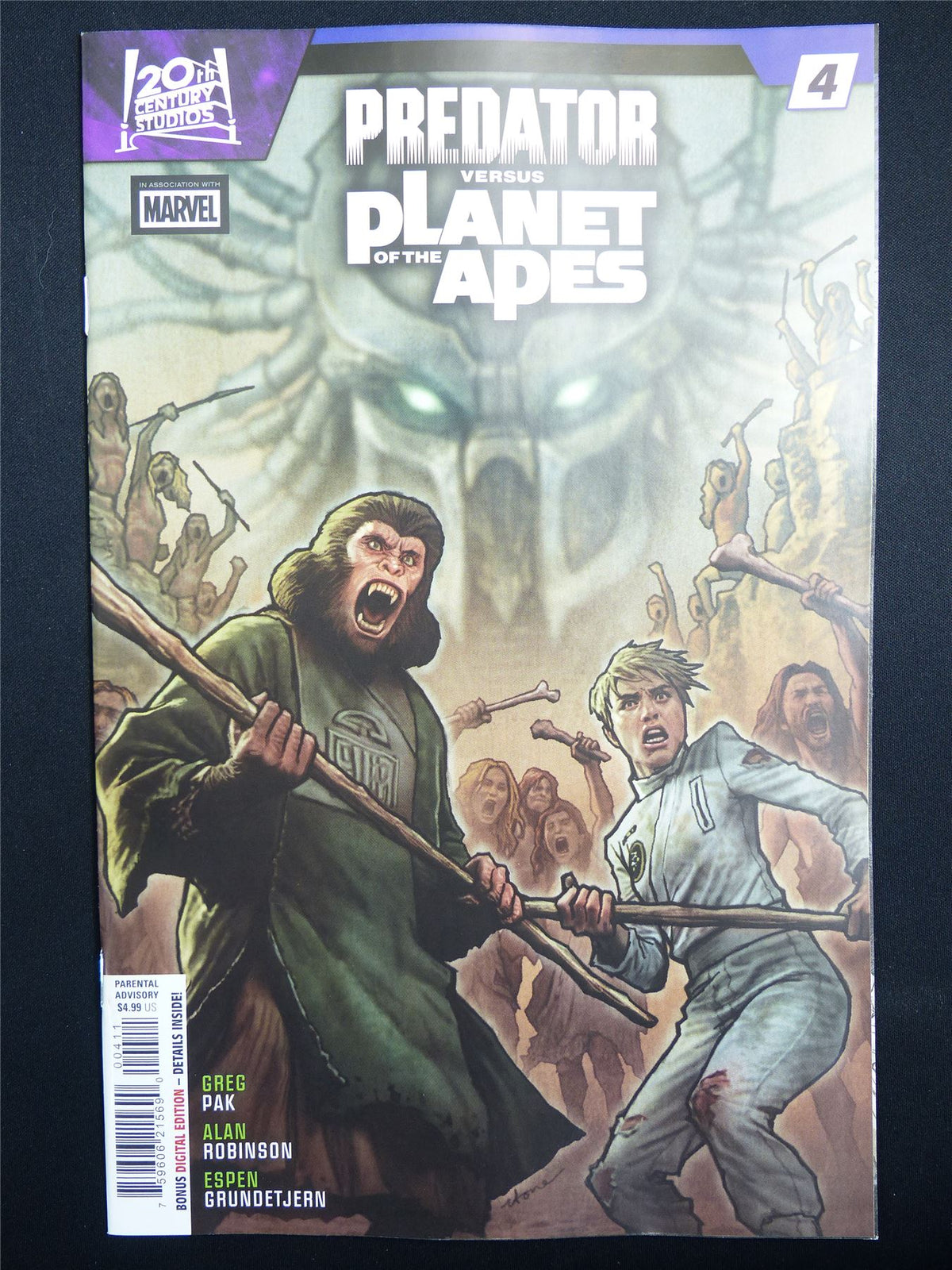PREDATOR versus Planet of the Apes #4 Cvr A - Dec 2026 Marvel Comic #53B