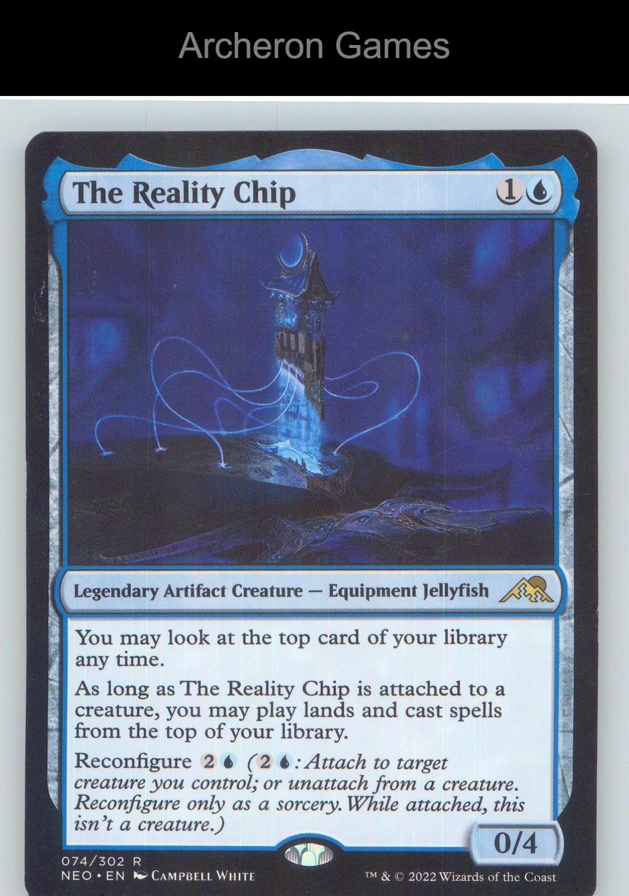 The Reality Chip NEO 74 R MTG Card NM/EX+