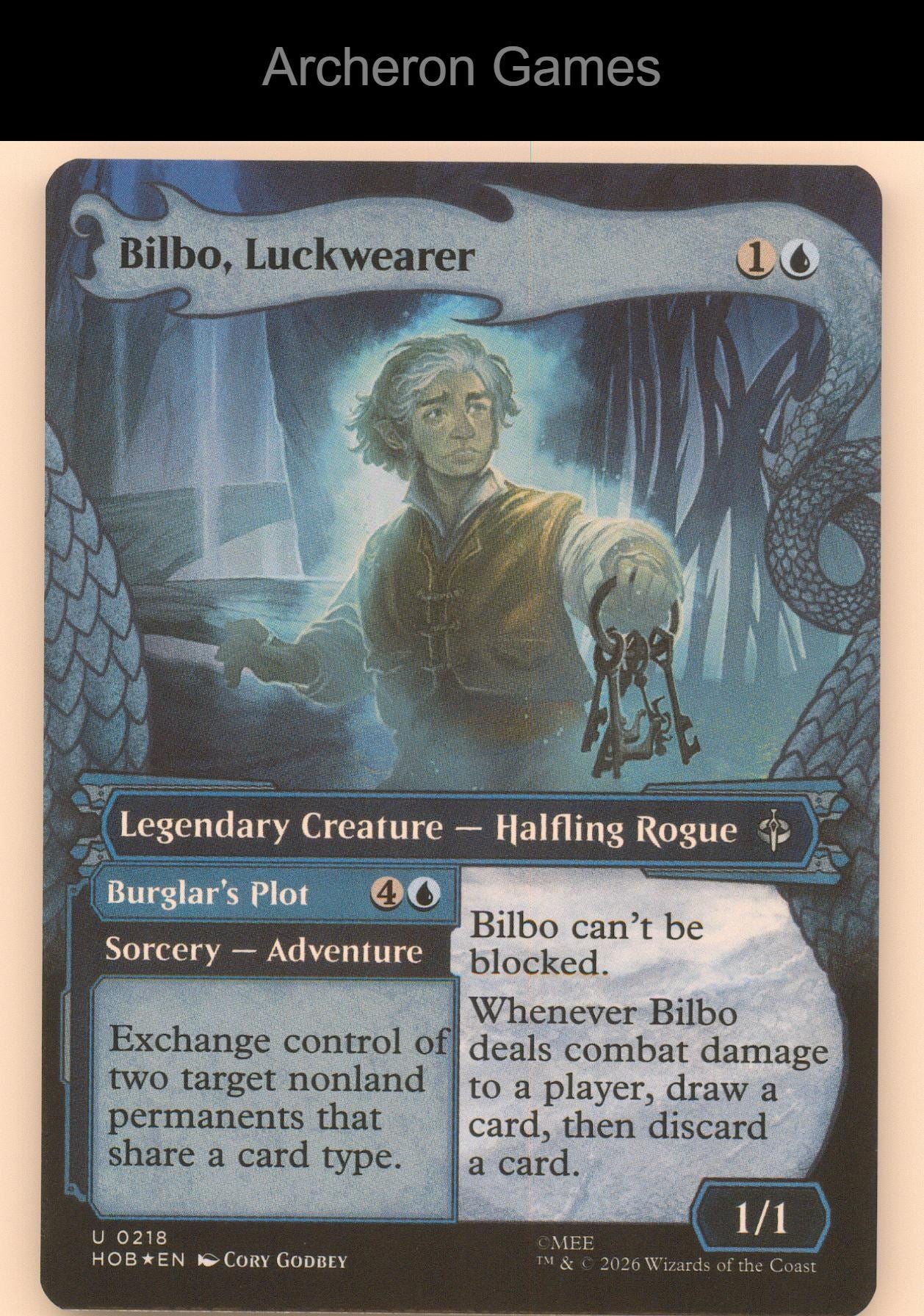 Bilbo, Luckwearer (Showcase) HOB 218 UC MTG Card The Hobbit