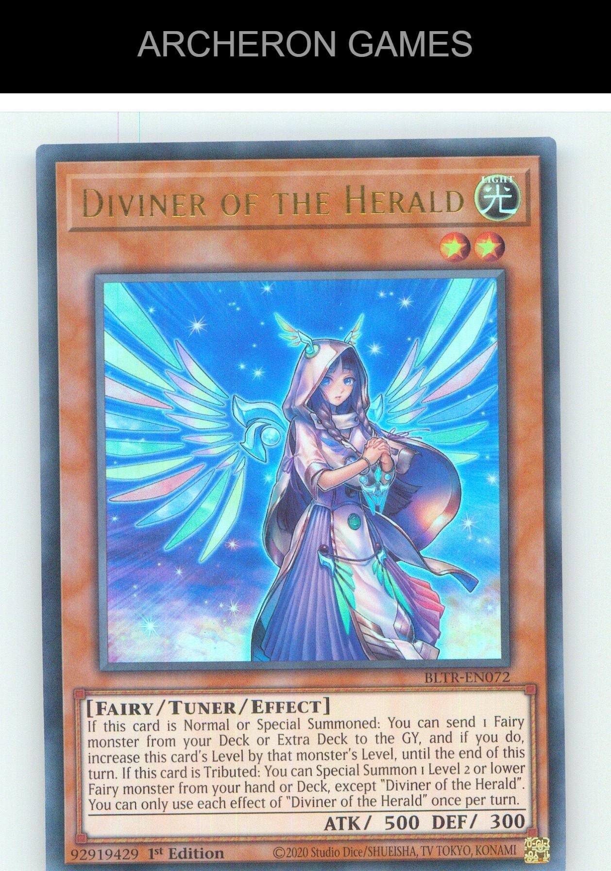 Diviner of the Herald UR YUGIOH Card 1st Edition