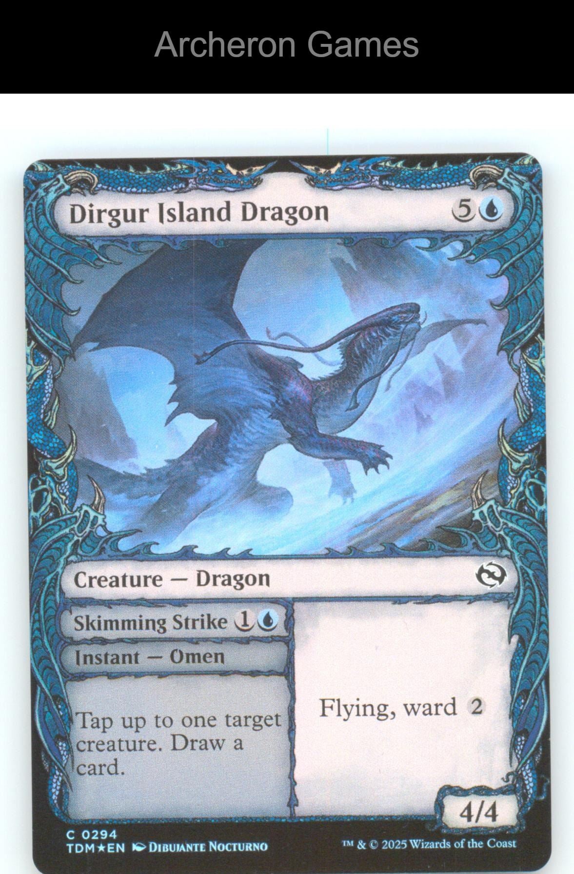 Dirgur Island Dragon (Showcase) TDM 294 C MTG Card Tarkir: Dragonstorm FOIL