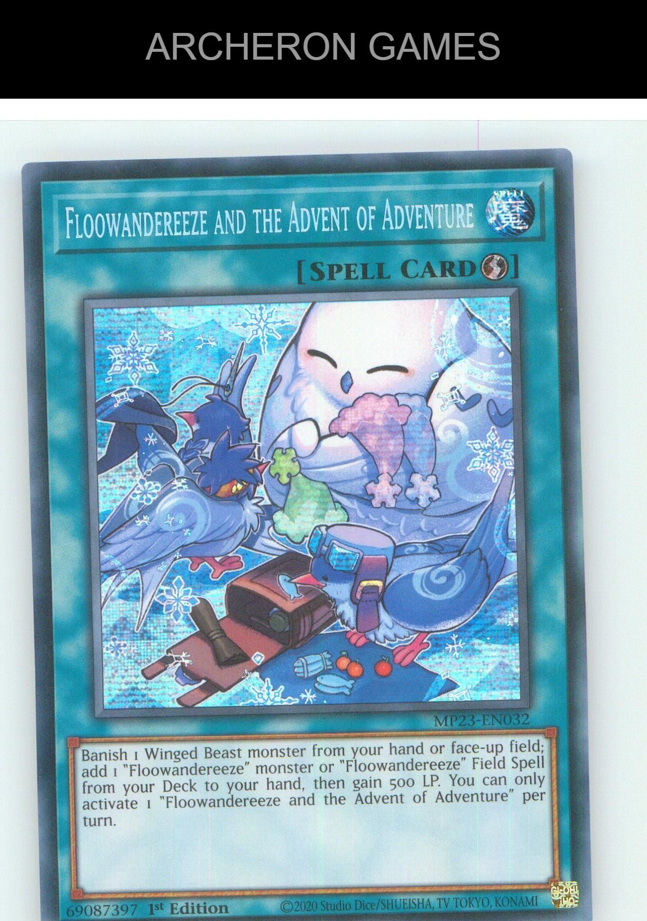 Floowandereeze and the Advent of Adventure YUGIOH Card 1st Edition