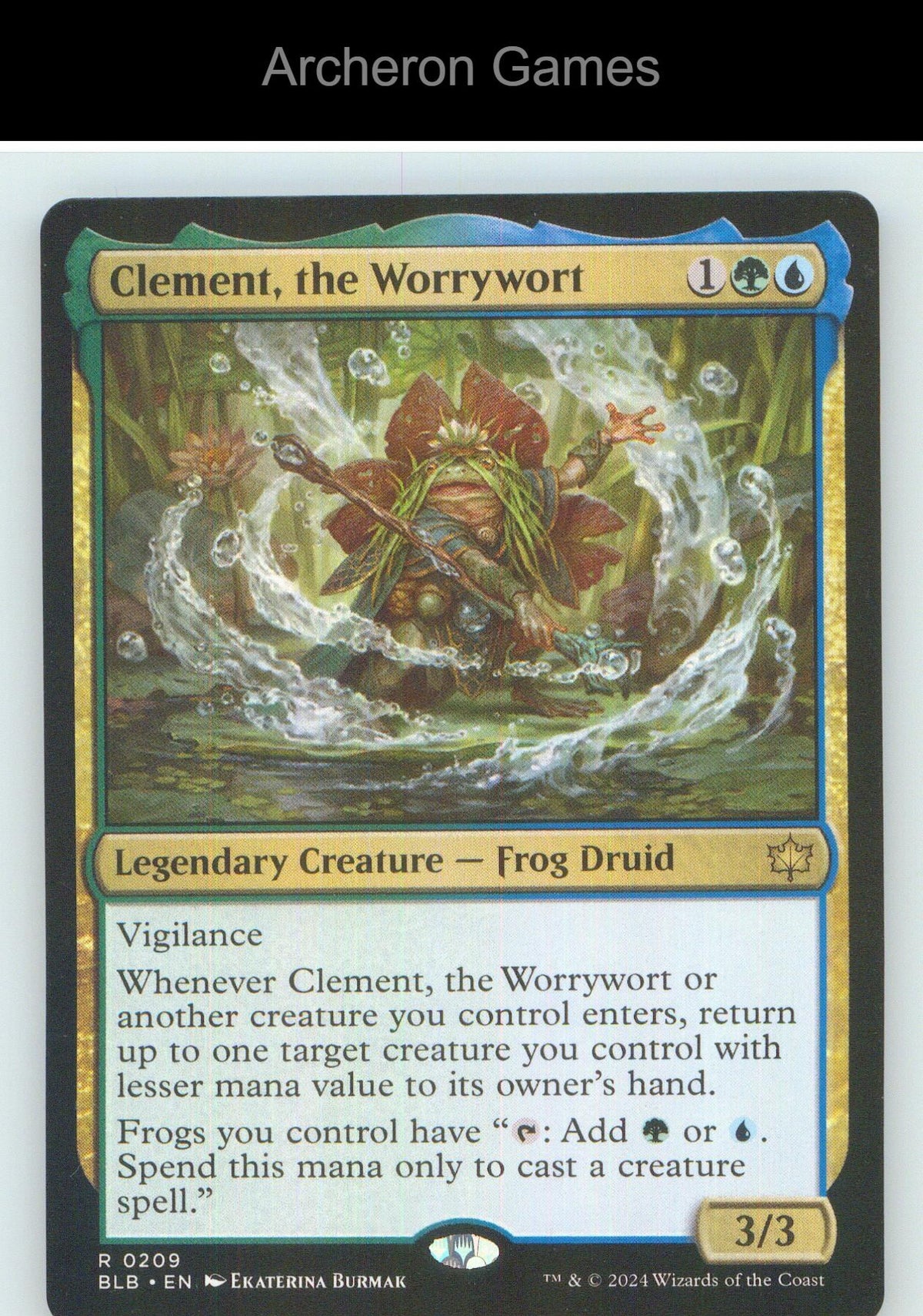 Clement, the Worrywort BLB 209 R MTG Card NM/EX+