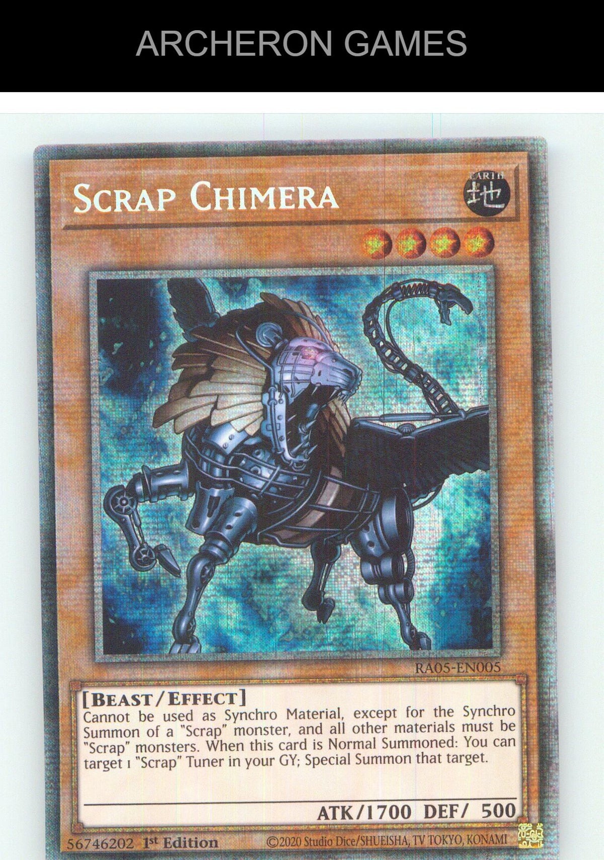Scrap Chimera (Starlight Rare) Starlight Rare YUGIOH Card 1st Edition