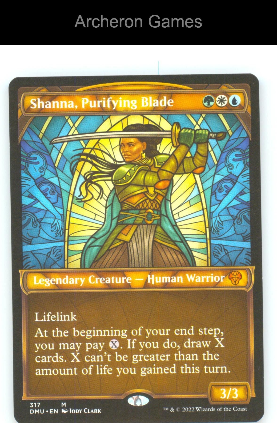 Shanna, Purifying Blade (Showcase) DMU 317 Mythic MTG Card NM/EX+