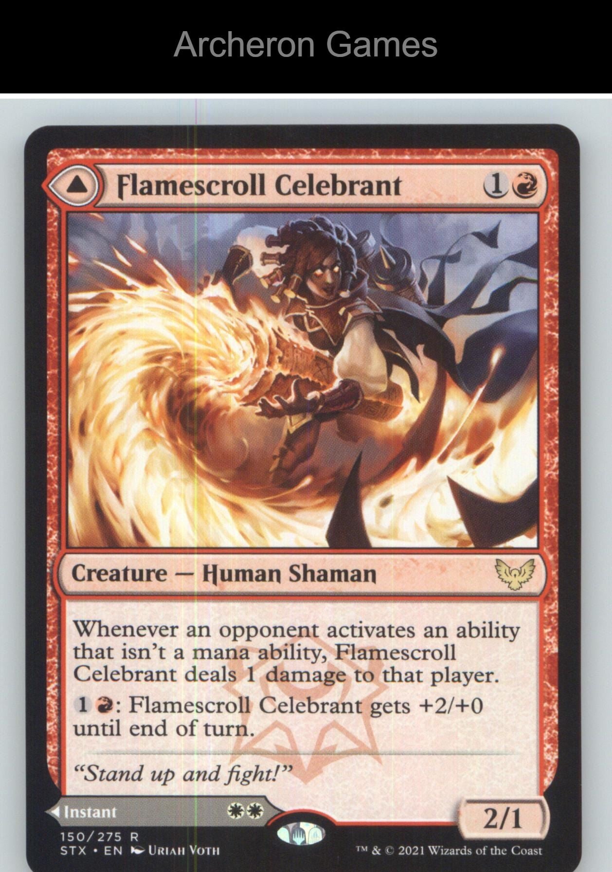 Flamescroll Celebrant STX 150 R MTG Card NM/EX+