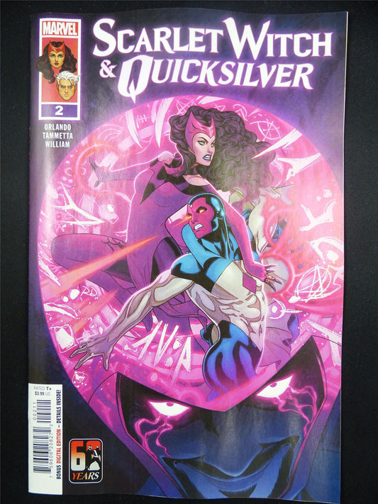 SCARLET Witch & Quicksliver #2 - May 2024 Marvel Comic #40X