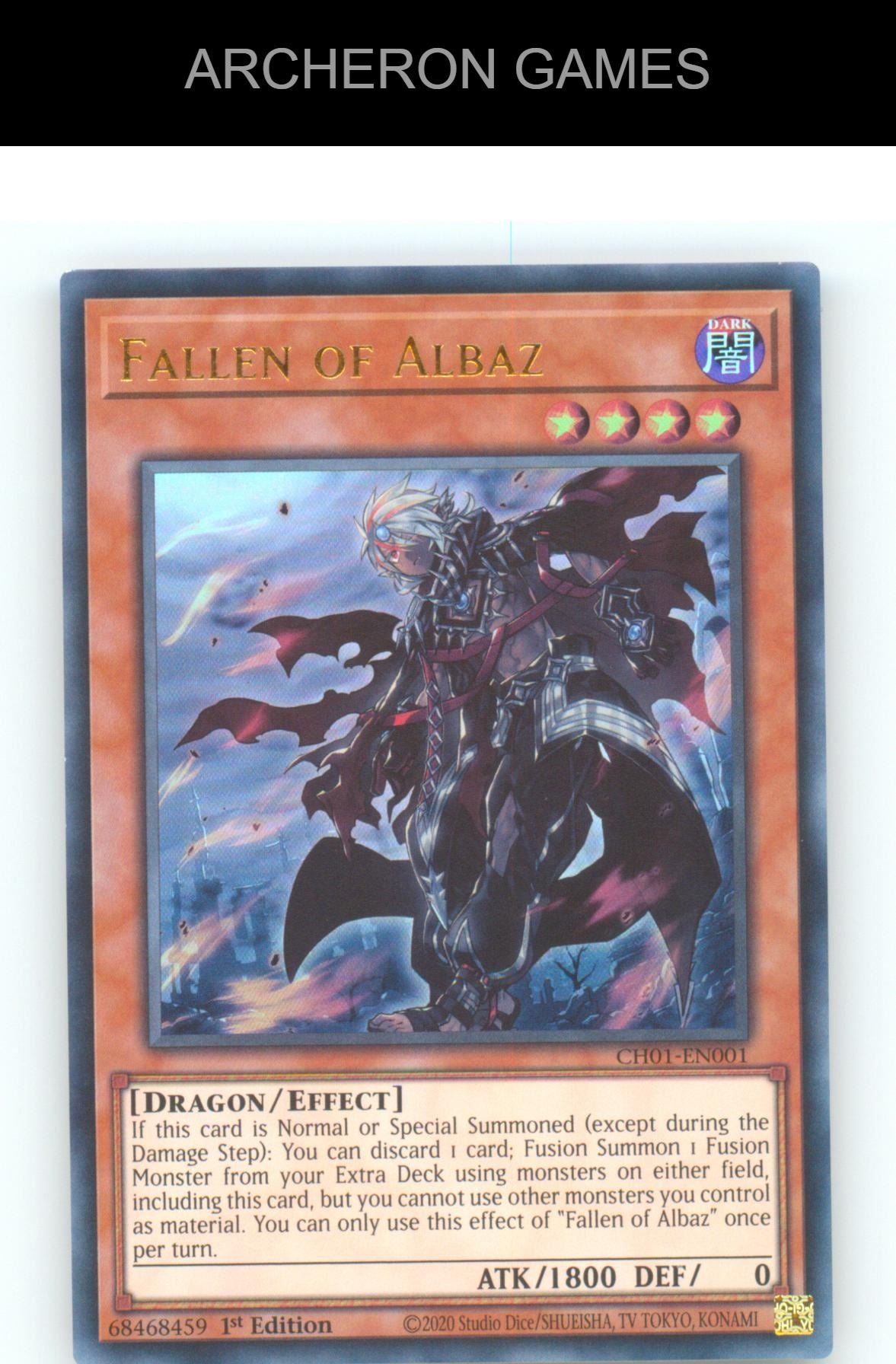 Fallen of Albaz Ultra Rare YUGIOH Card 1st Edition