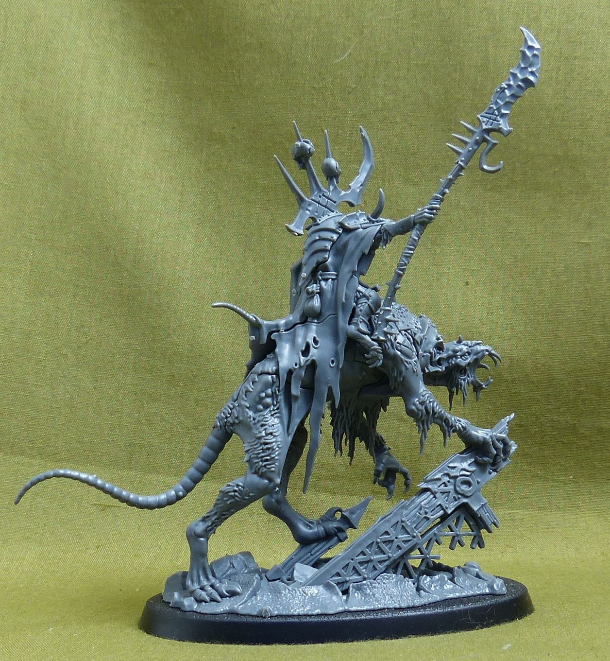 Clawlord on Gnaw-beast - Skaven - Warhammer AoS #1CB