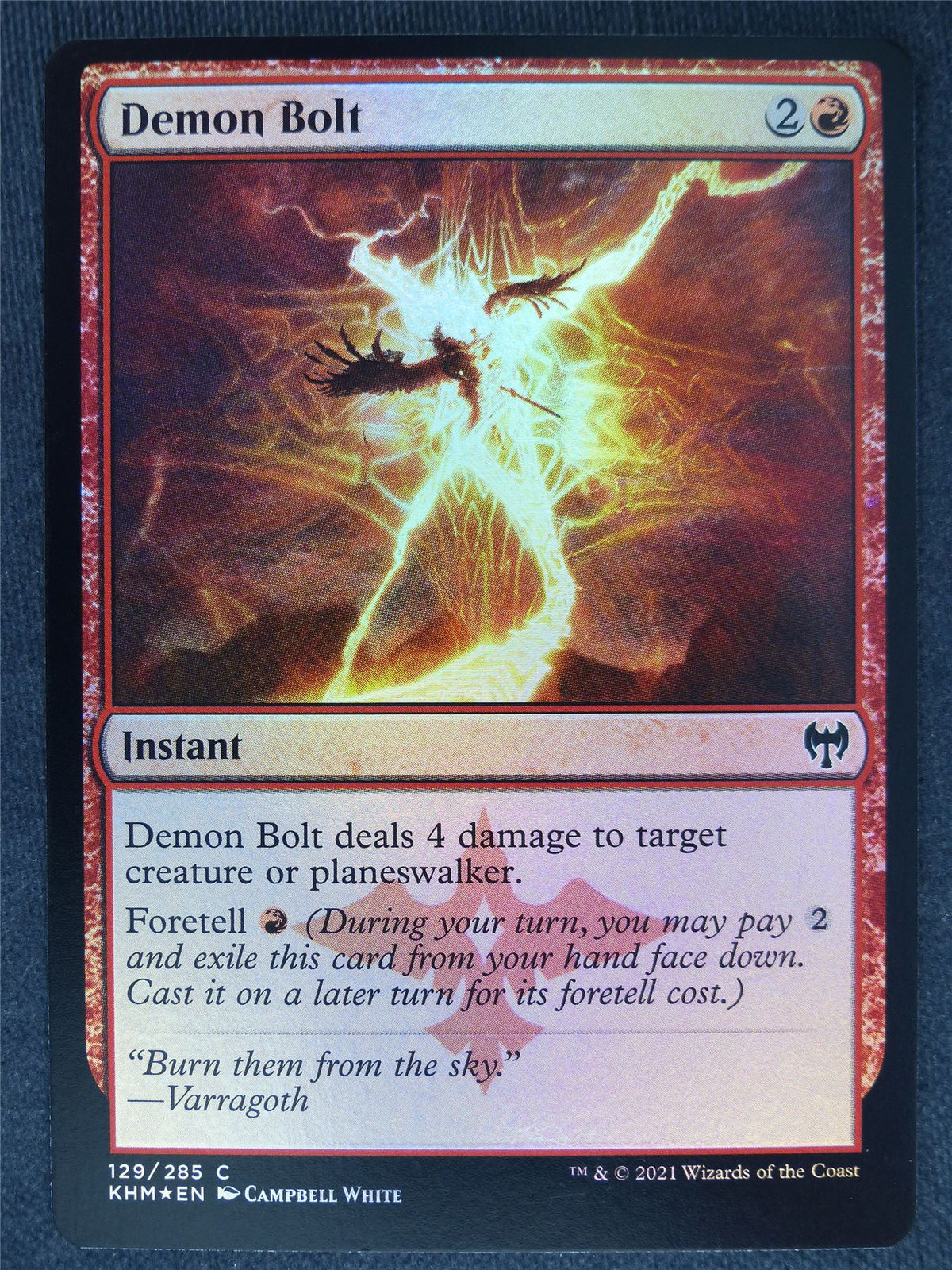 Demon Bolt Foil - Mtg Magic Cards #AY